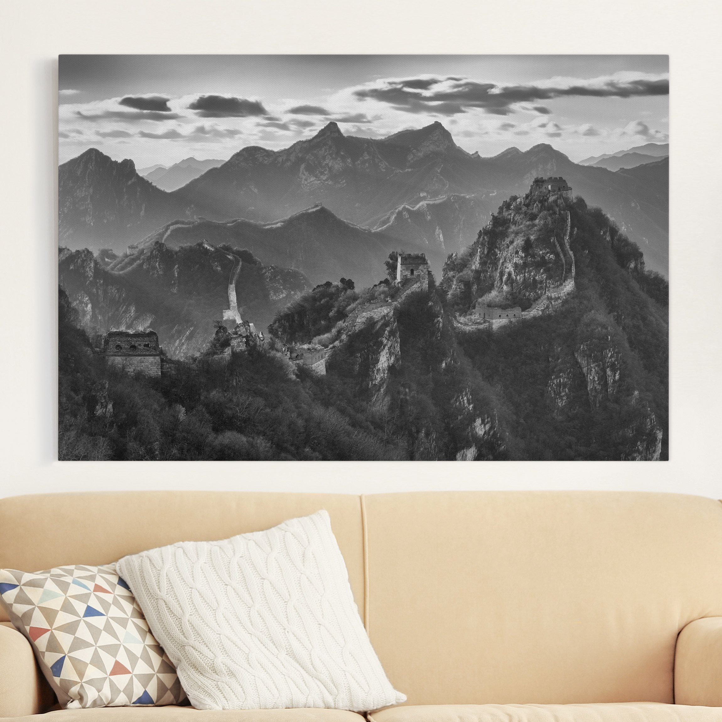 Leinwandbild - Querformat Die große chinesische Mauer II