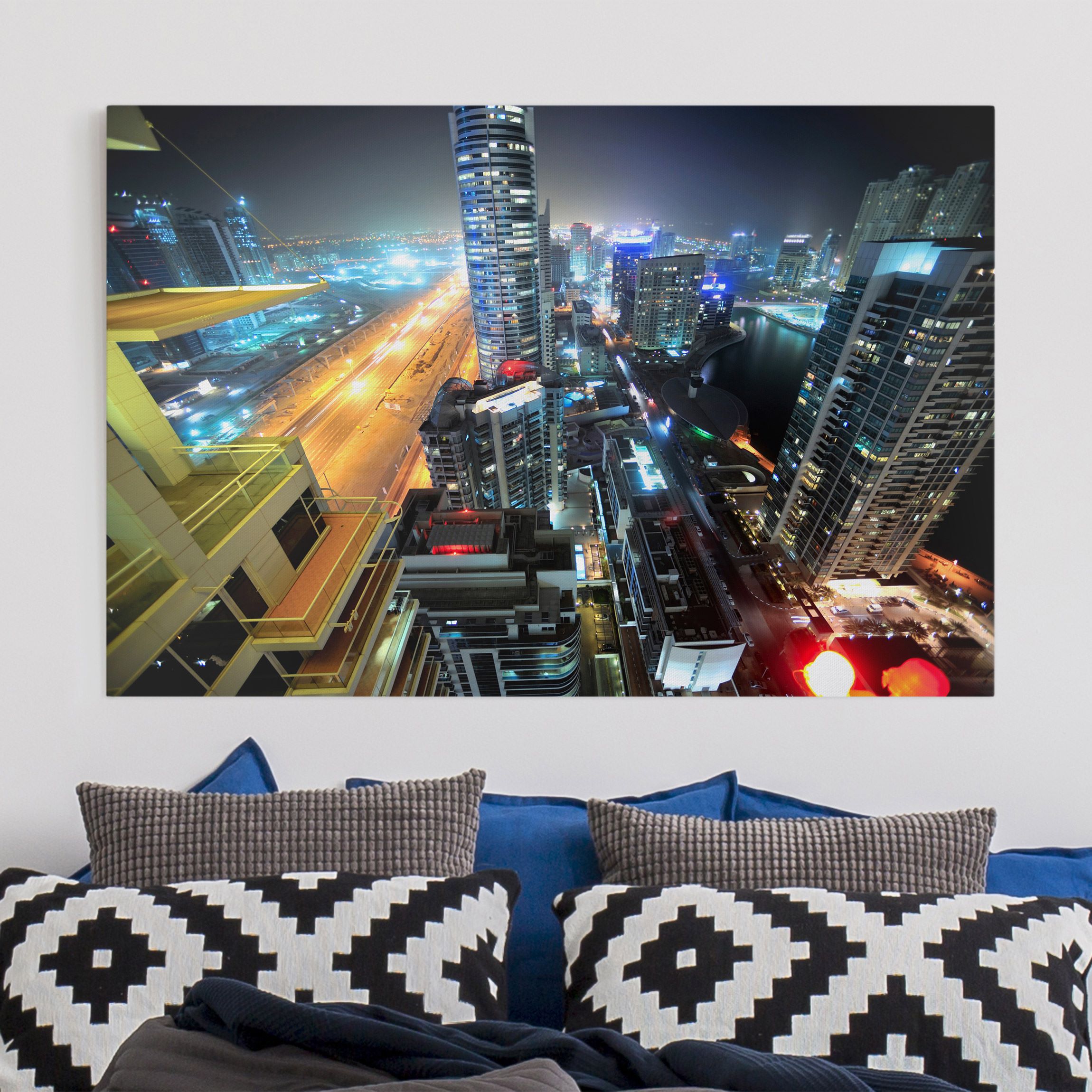 Leinwandbild - Querformat Dubai Lights