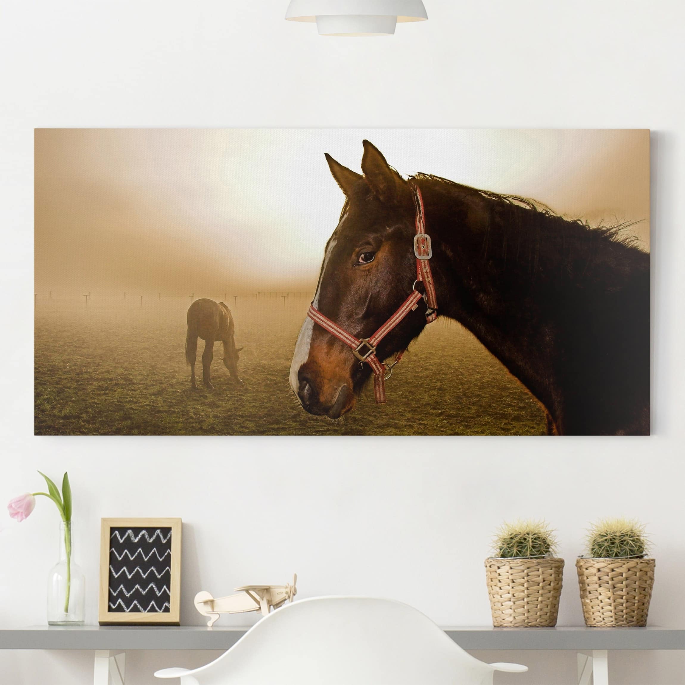 Leinwandbild Kinderzimmer Early Horse