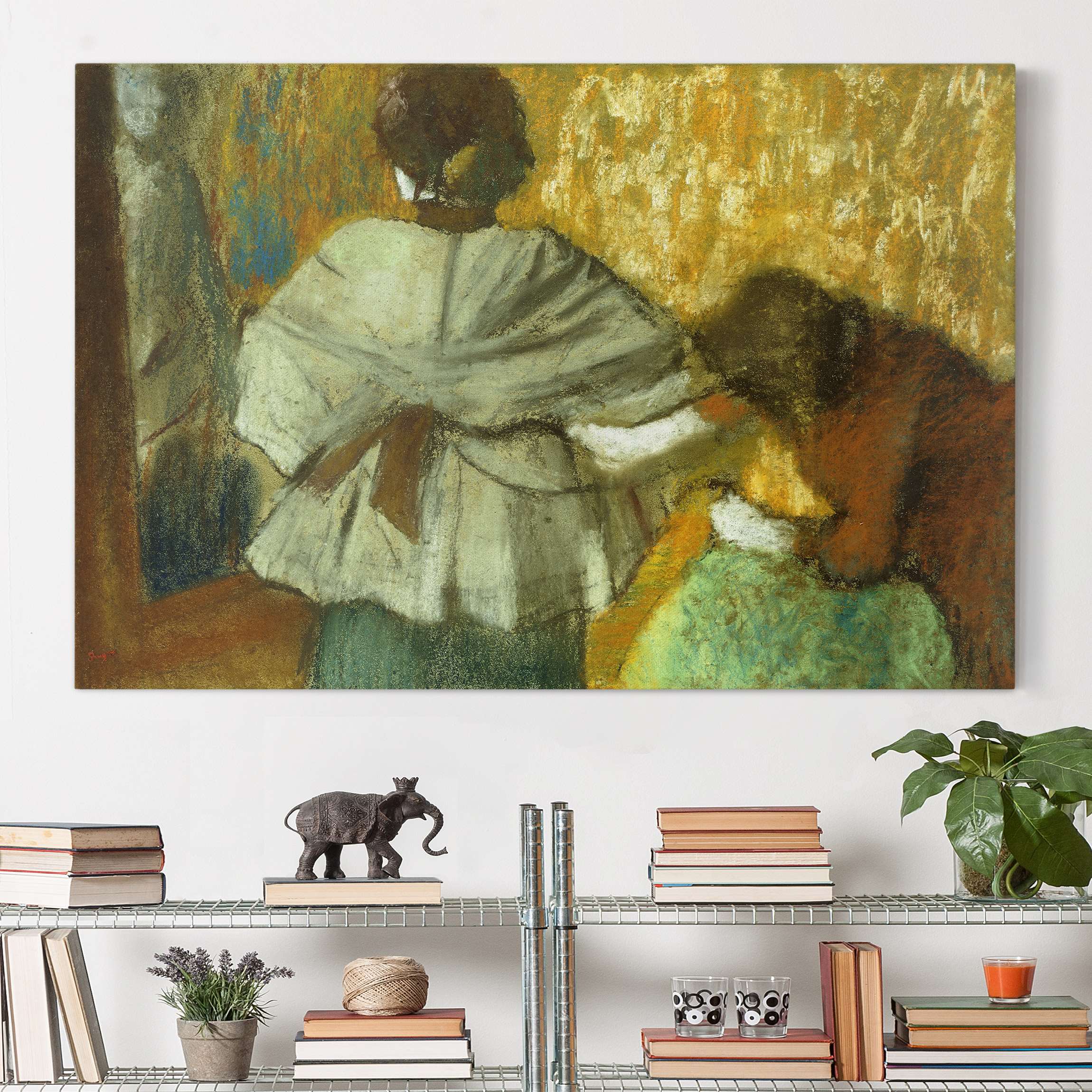 Leinwandbild - Querformat Edgar Degas - Modistin