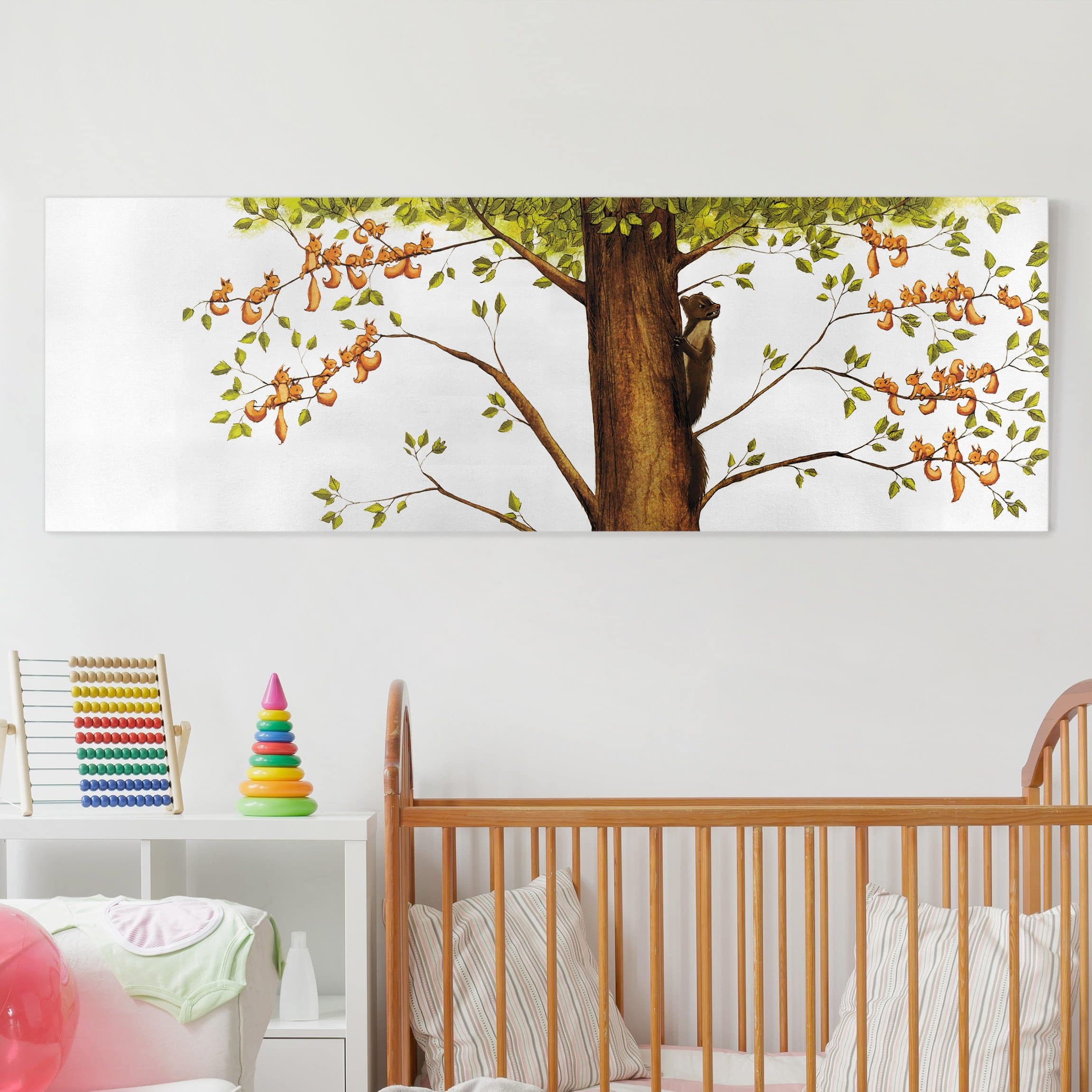 Leinwandbild Kinderzimmer Jacoby und Stuart - Einhörnchen in Gefahr