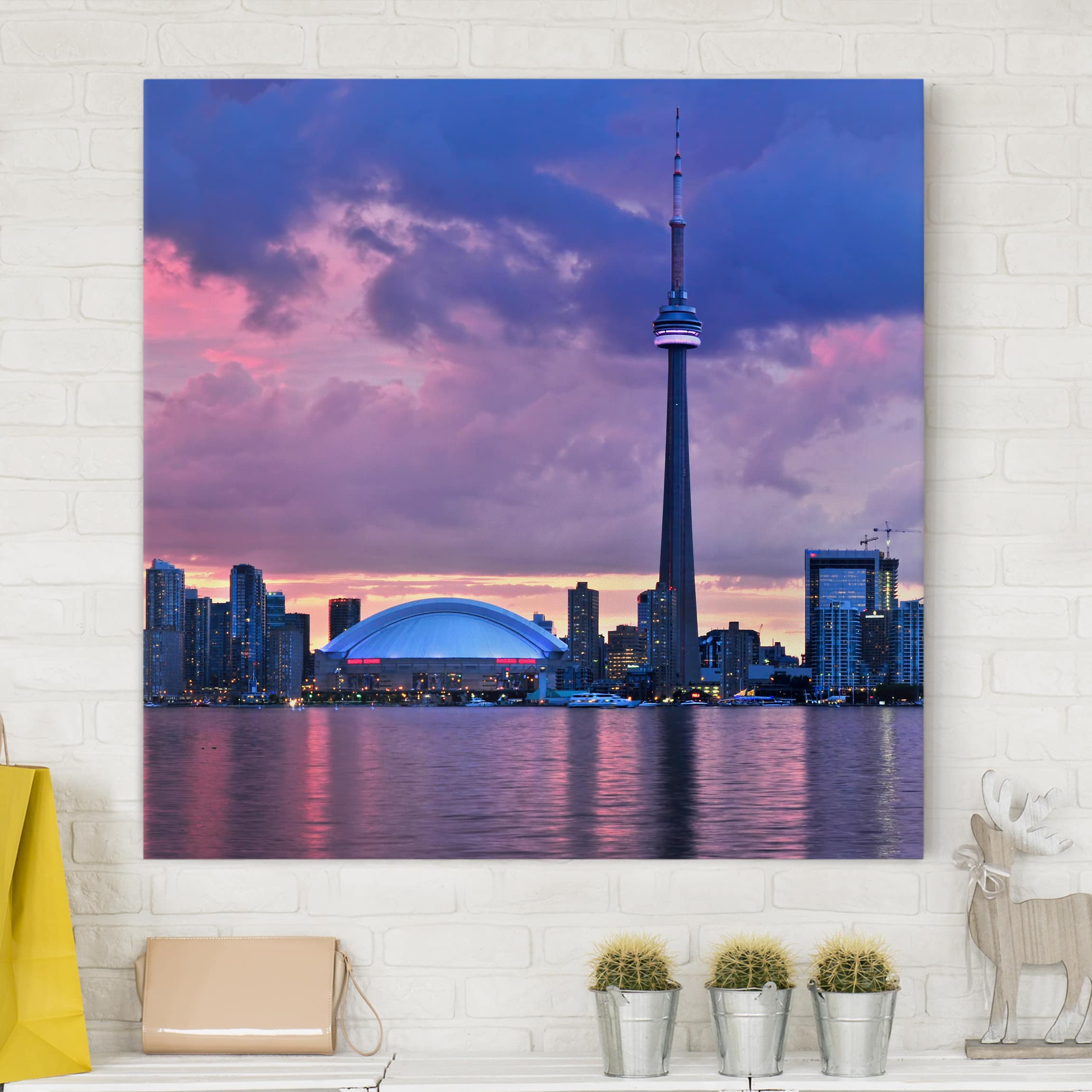 Leinwandbild - Quadrat Fascinating Toronto