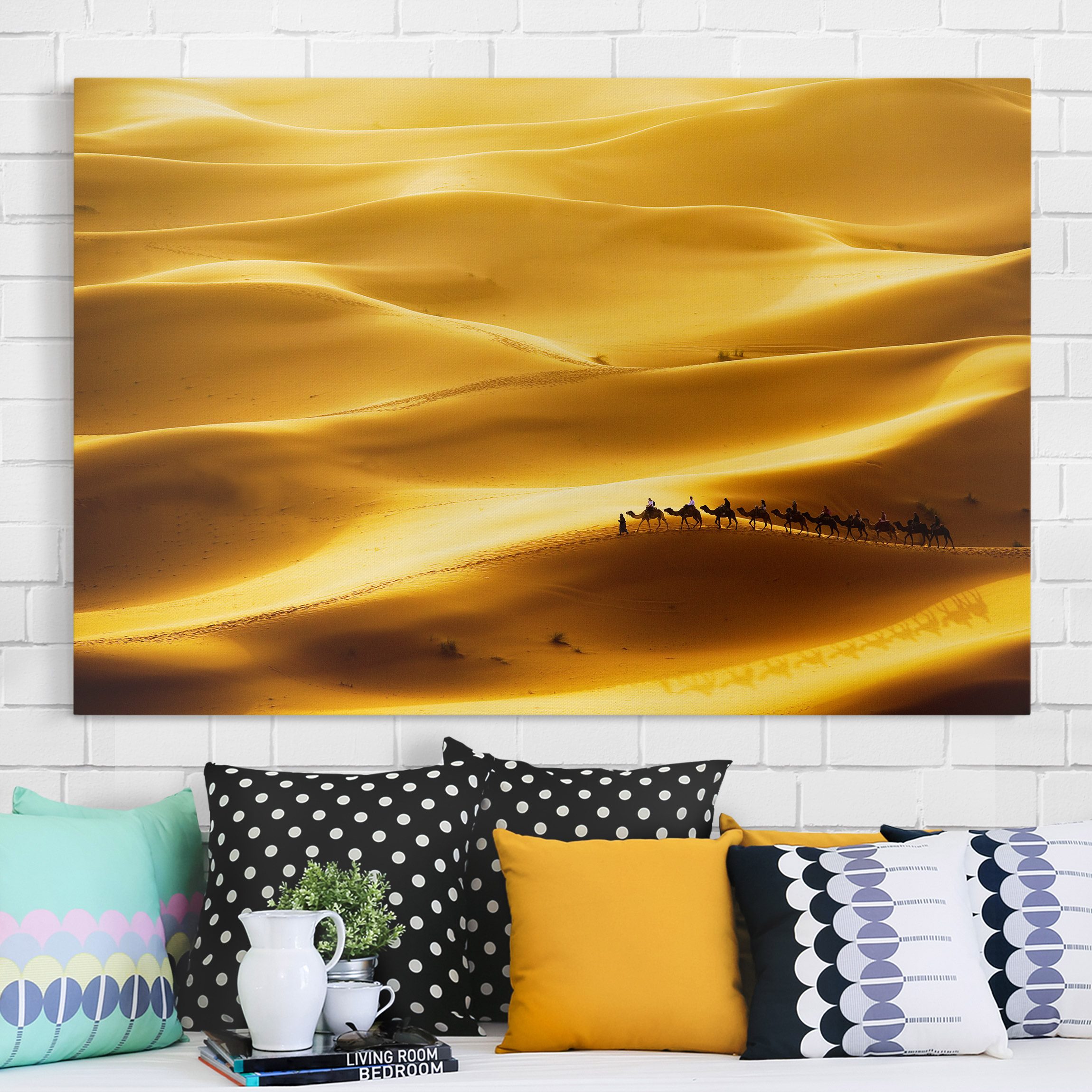 Leinwandbild - Querformat Golden Dunes
