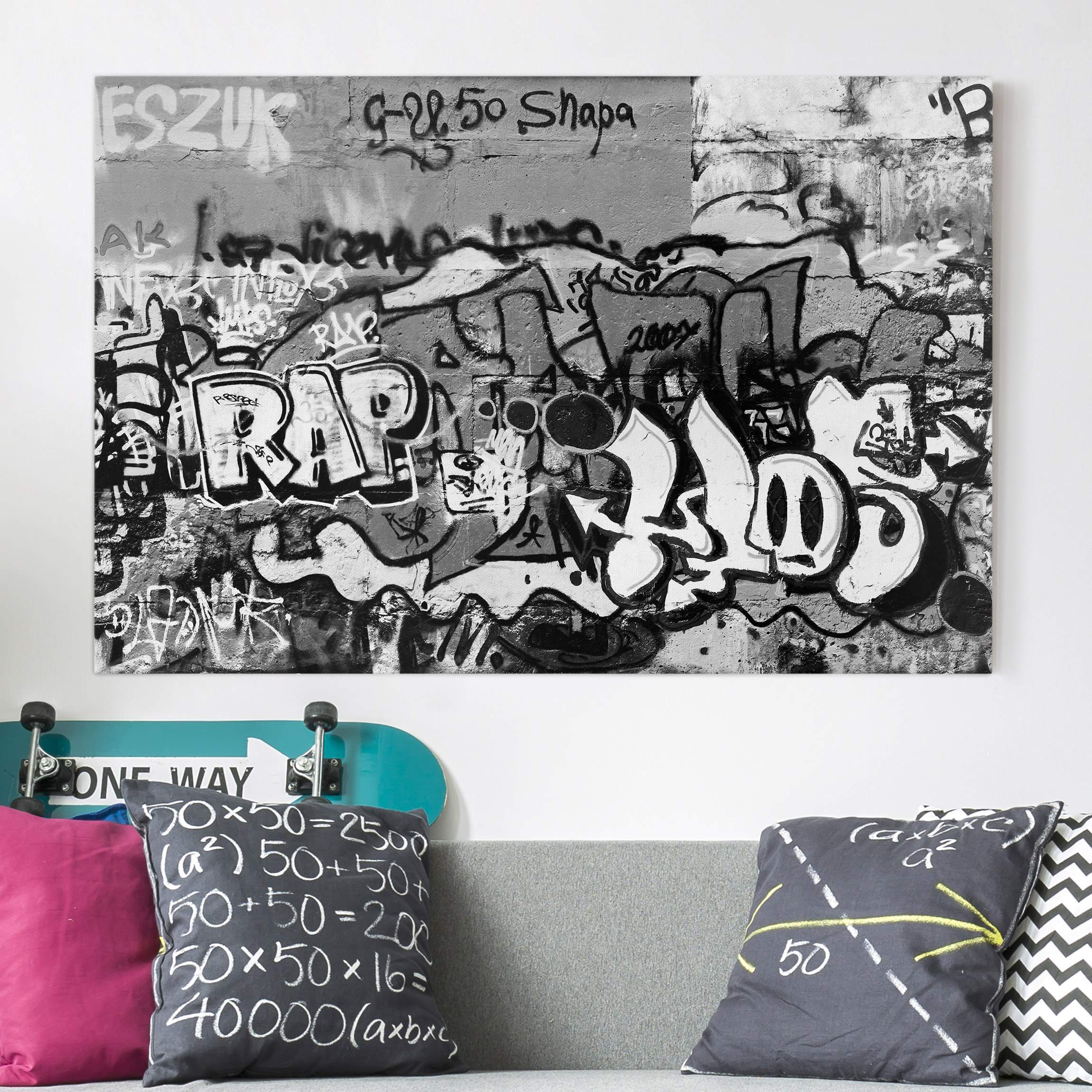 Leinwandbild - Querformat Graffiti Art