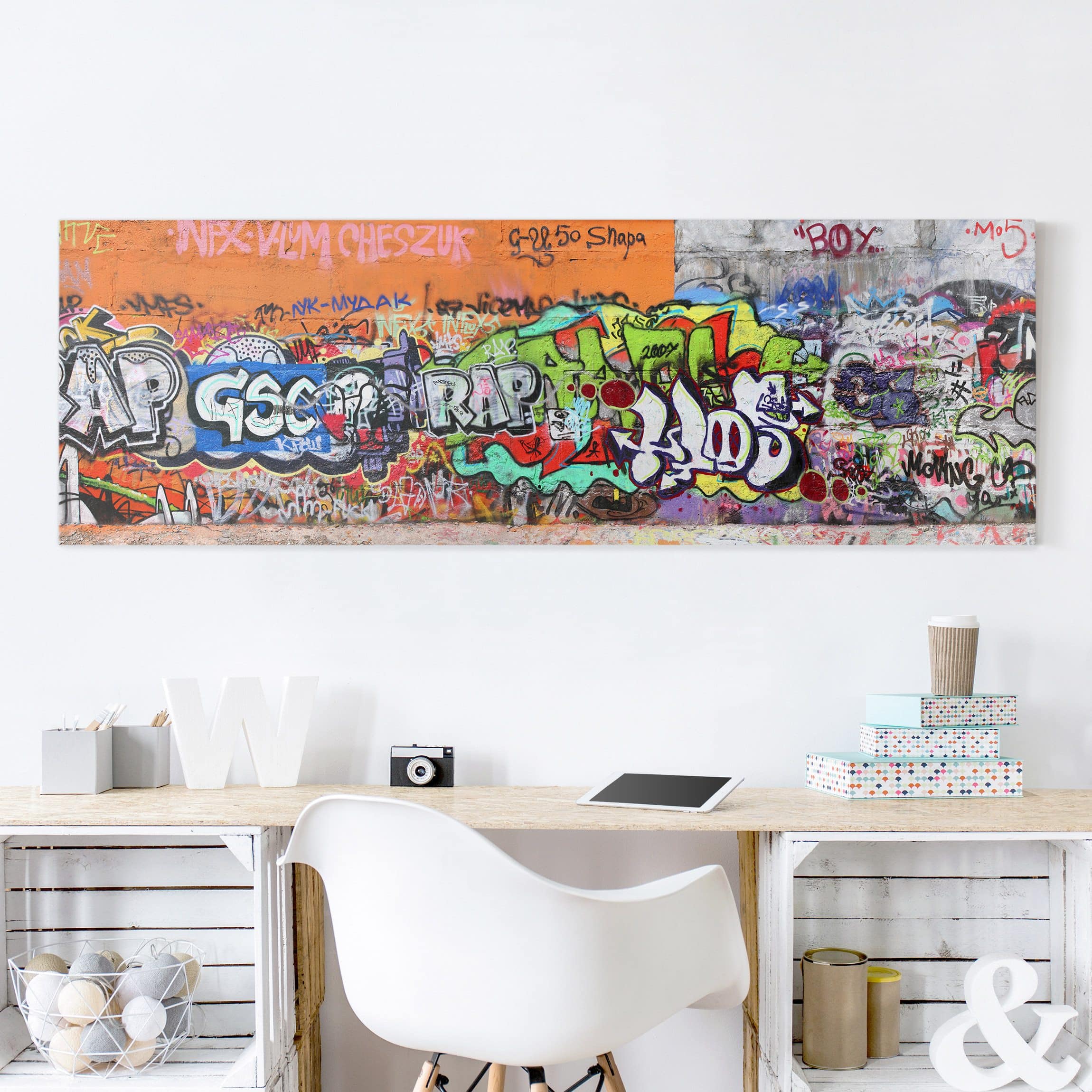 Leinwandbild Kinderzimmer Graffiti