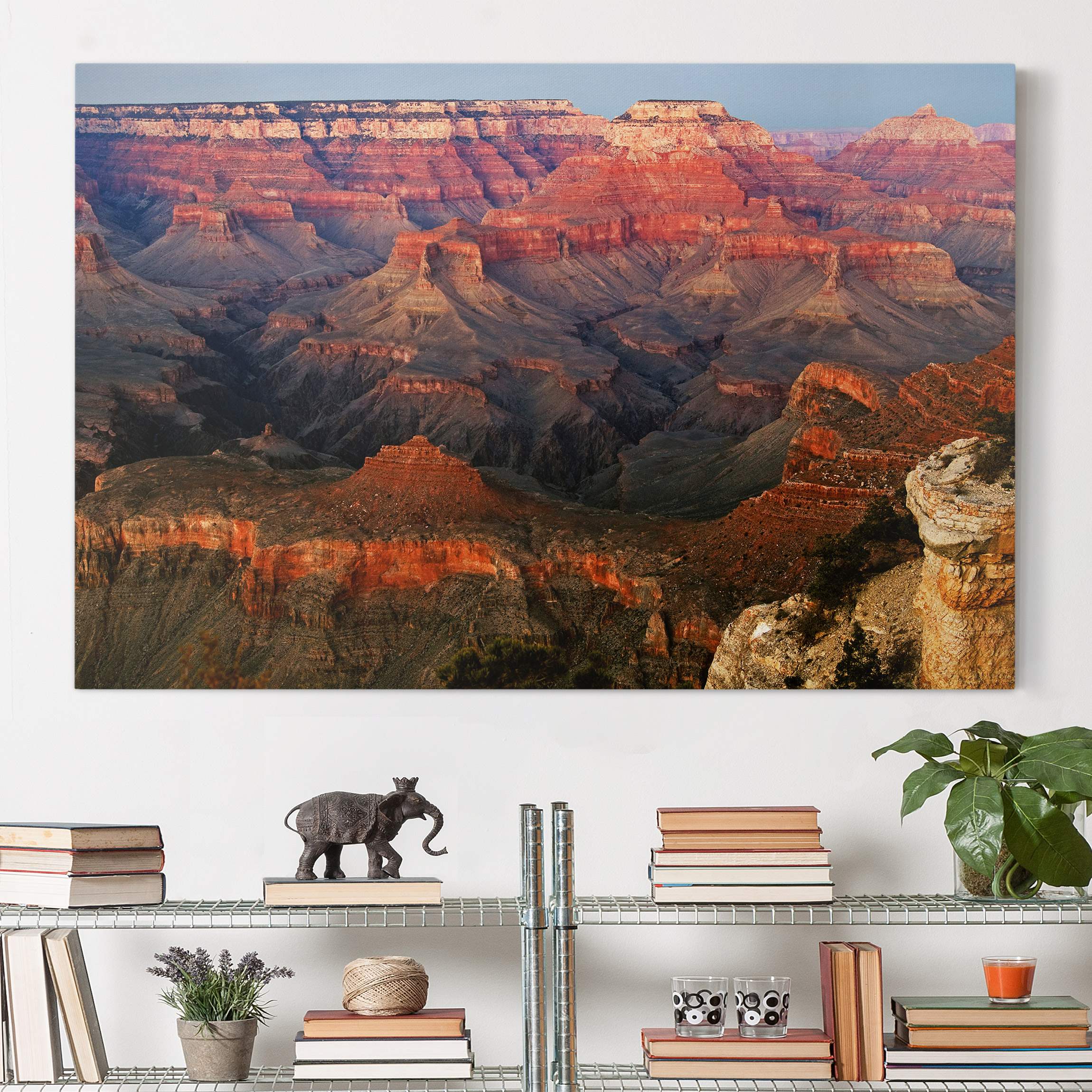 Leinwandbild - Querformat Grand Canyon nach dem Sonnenuntergang