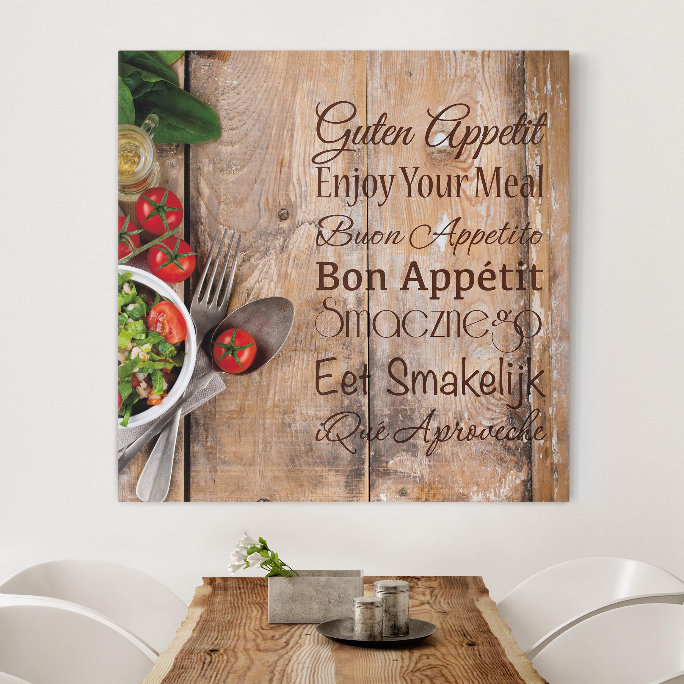 Leinwandbild Küche Guten Appetit