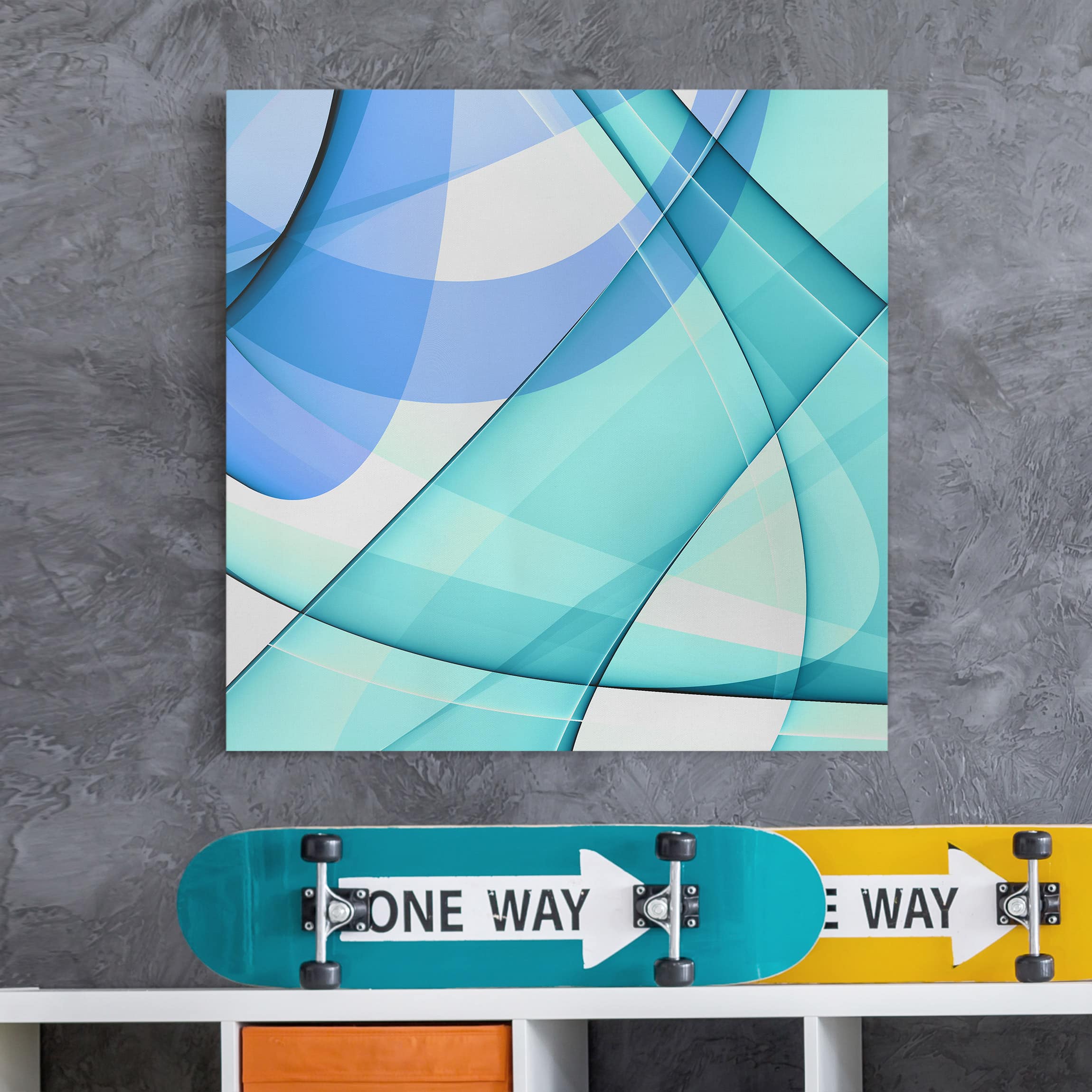 Leinwandbild - Quadrat Highway To The Sky
