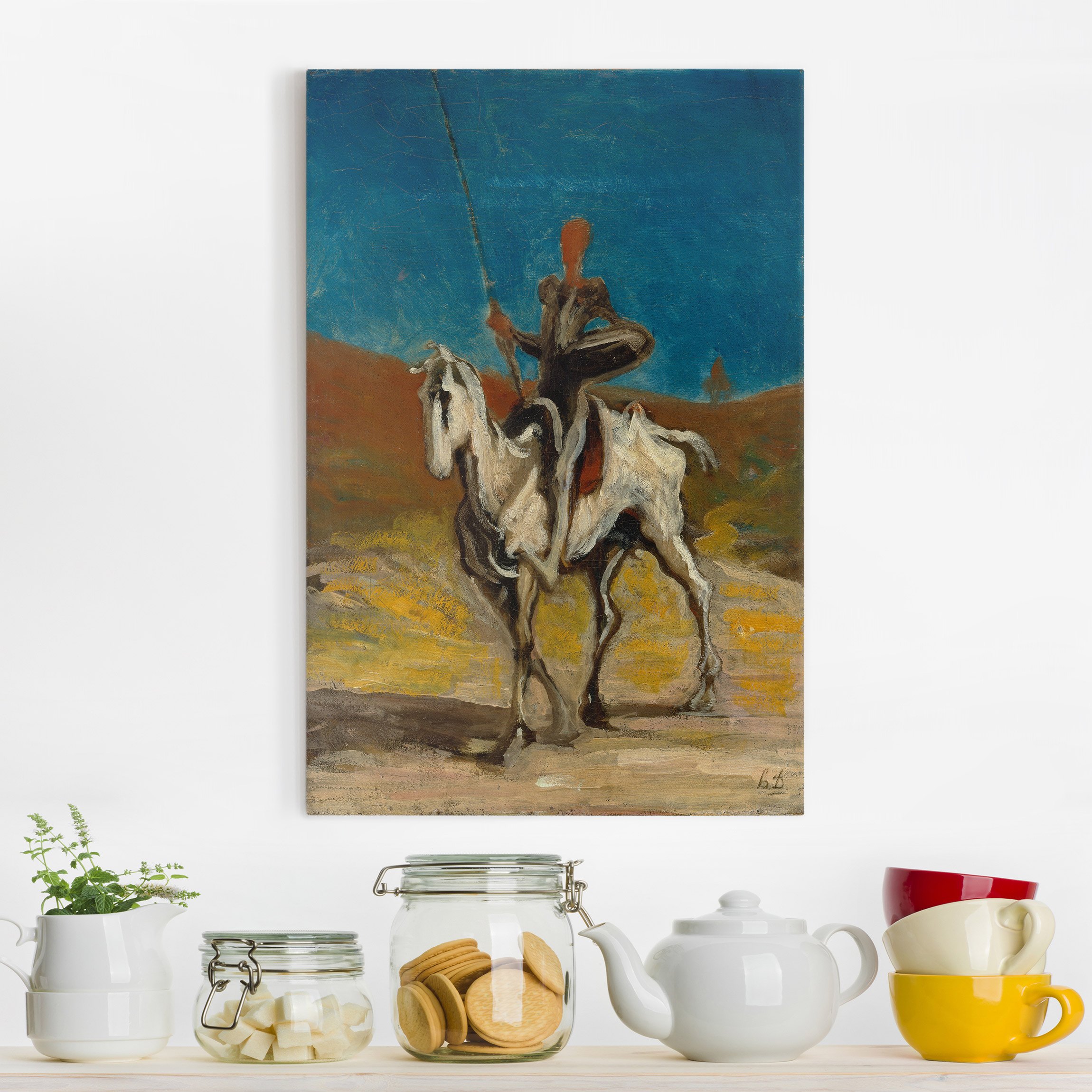 Leinwandbild - Hochformat Honoré Daumier - Don Quixote