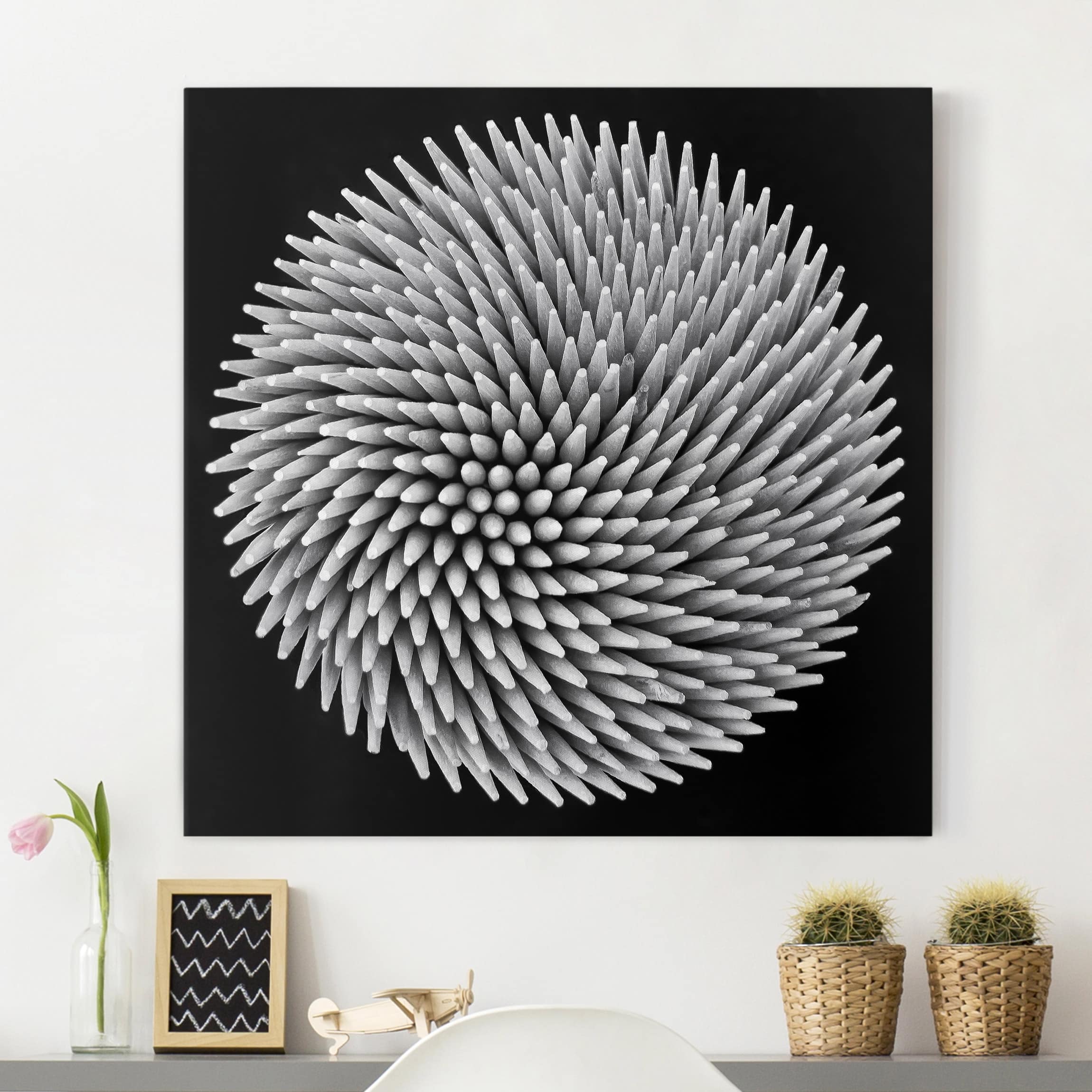 Leinwandbild Blumen Hypnosis