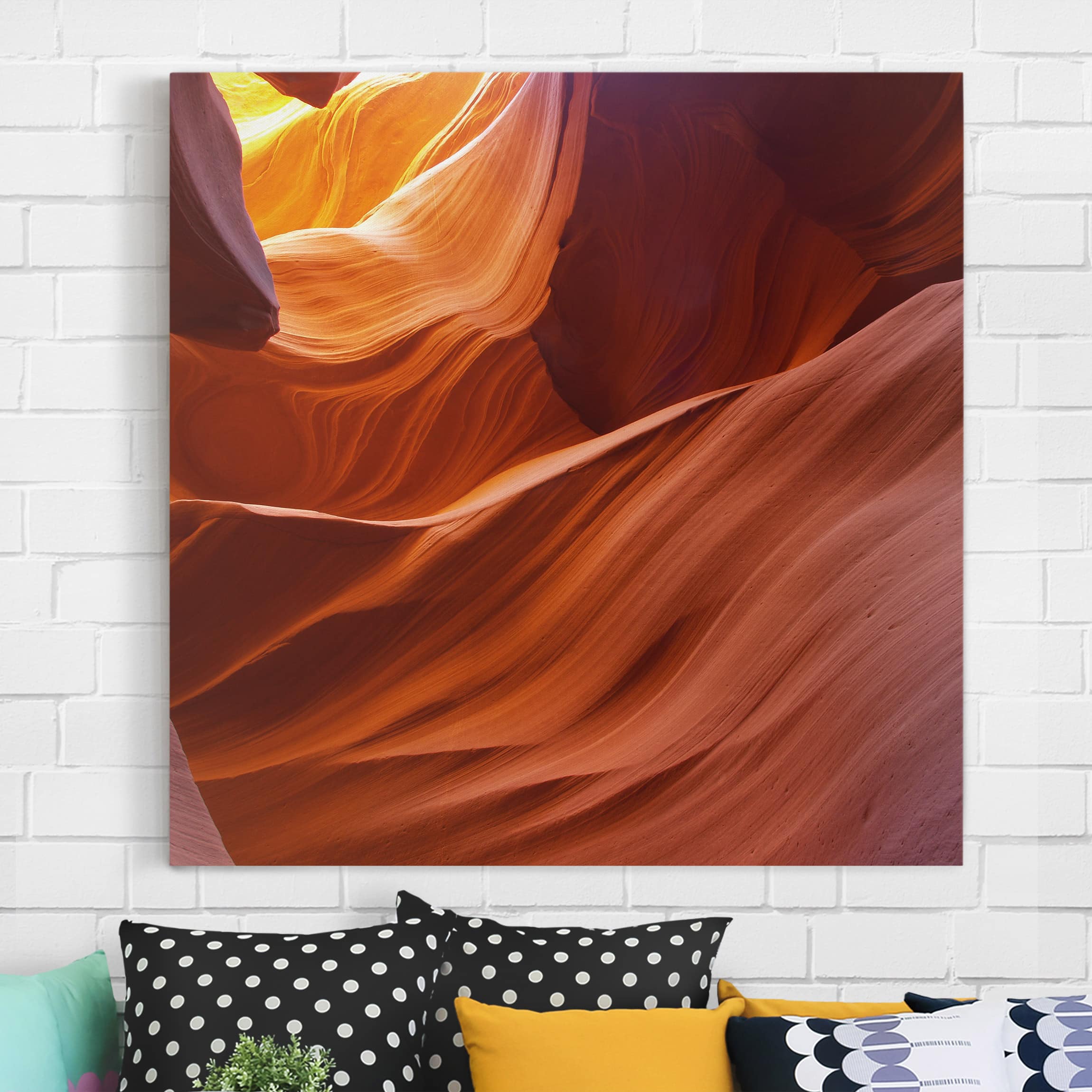 Leinwandbild - Quadrat Inner Canyon