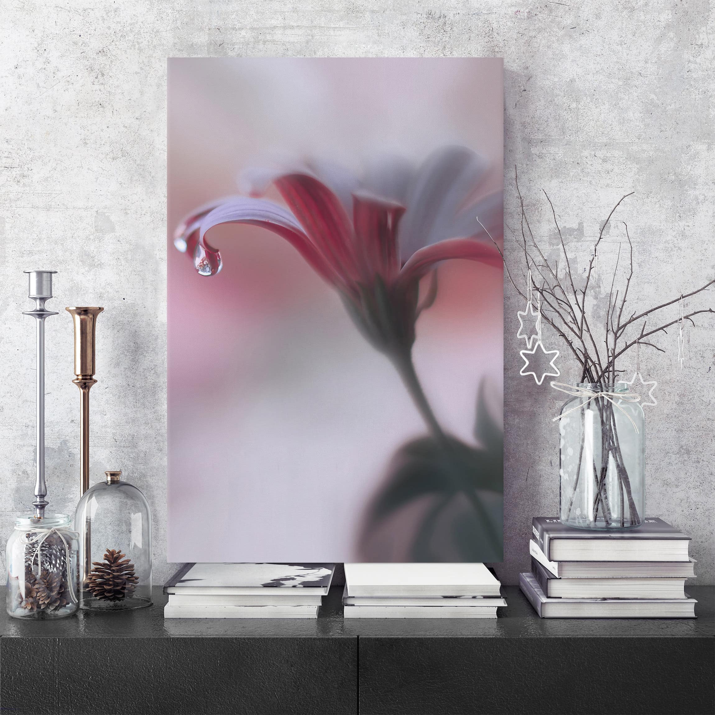 Leinwandbild Blumen Invisible Touch