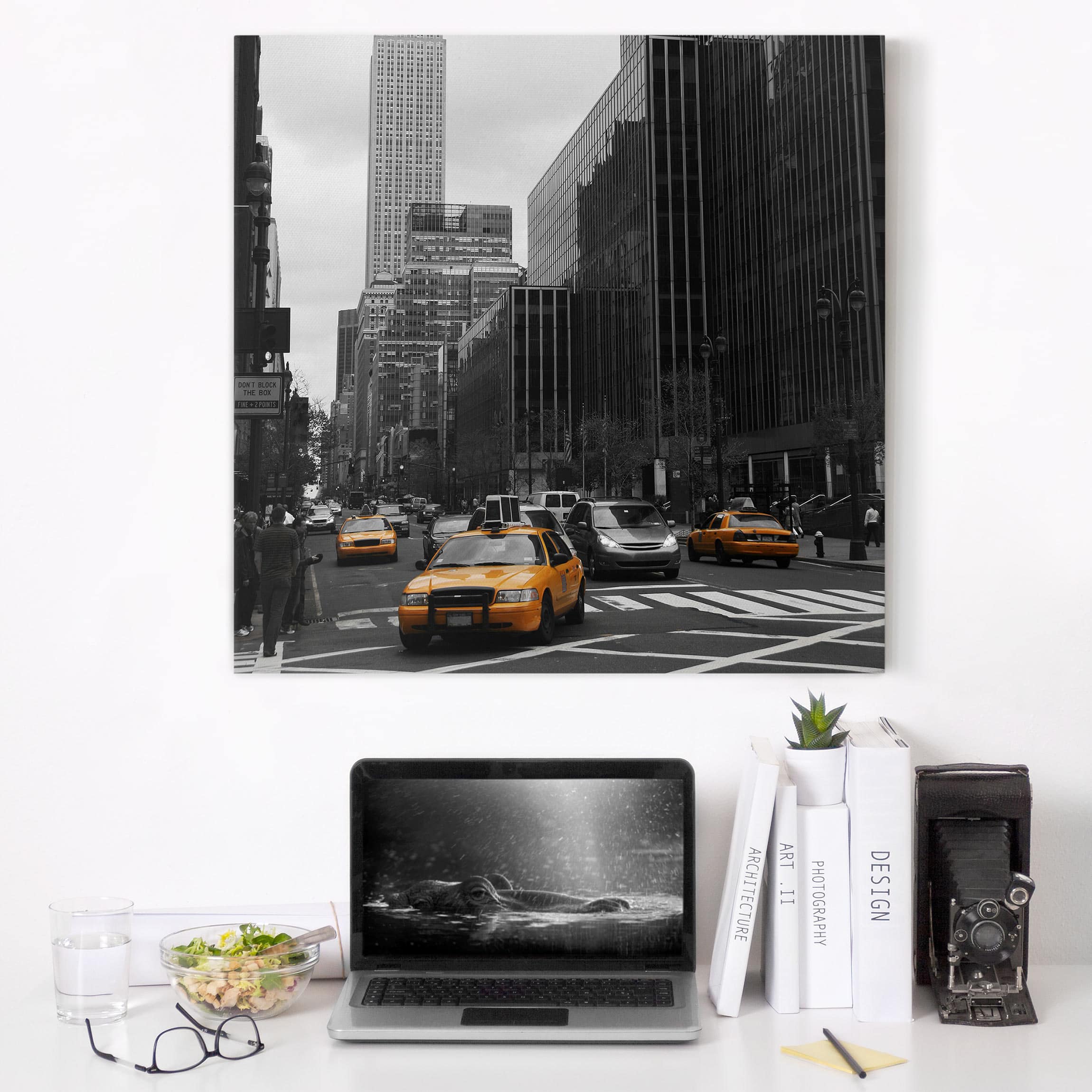 Leinwandbild - Quadrat Klassisches NYC