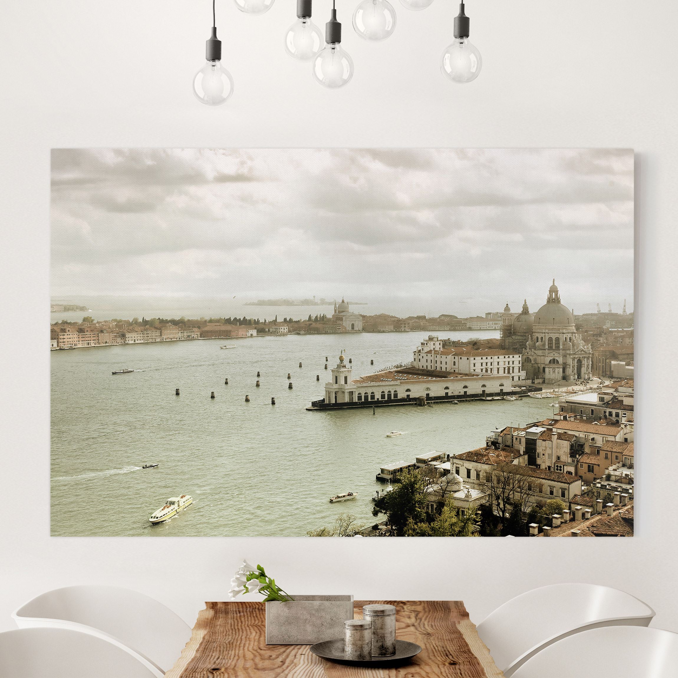 Leinwandbild - Querformat Lagune von Venedig