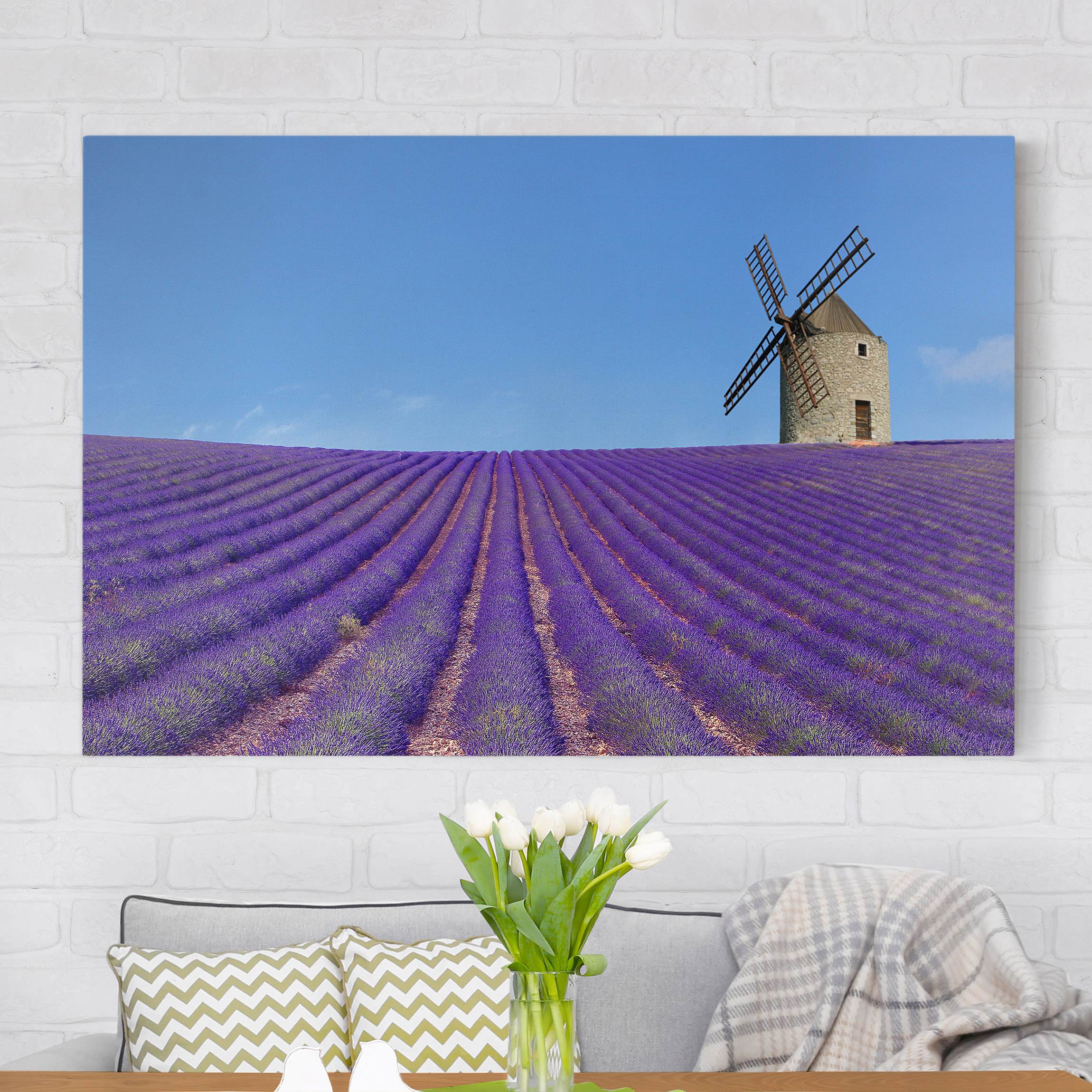 Leinwandbild - Querformat Lavendelduft in der Provence