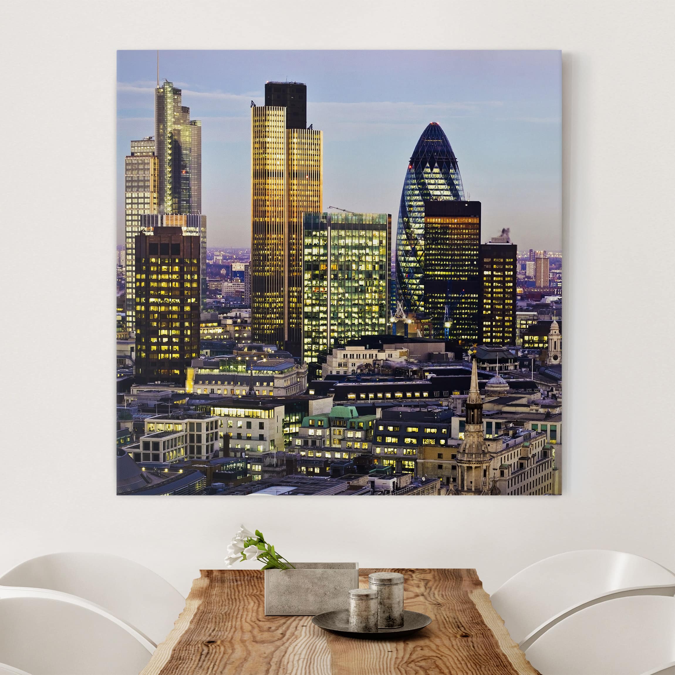 Leinwandbild - Quadrat London City