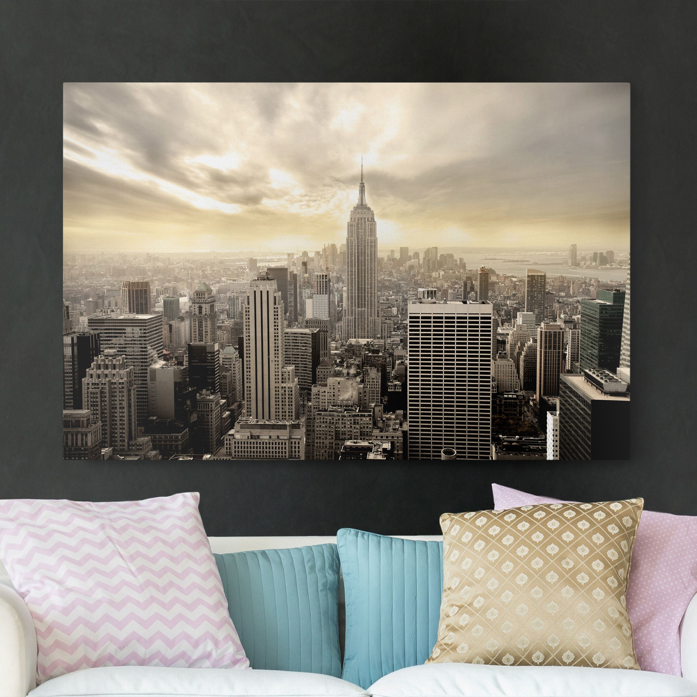 Leinwandbild - Querformat Manhattan Dawn