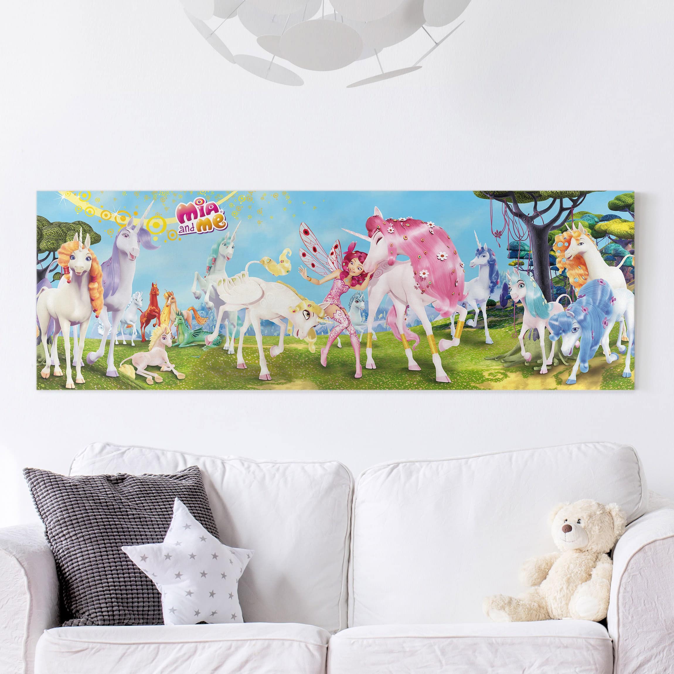 Leinwandbild Kinderzimmer Mia and me - Einhörner von Centopia