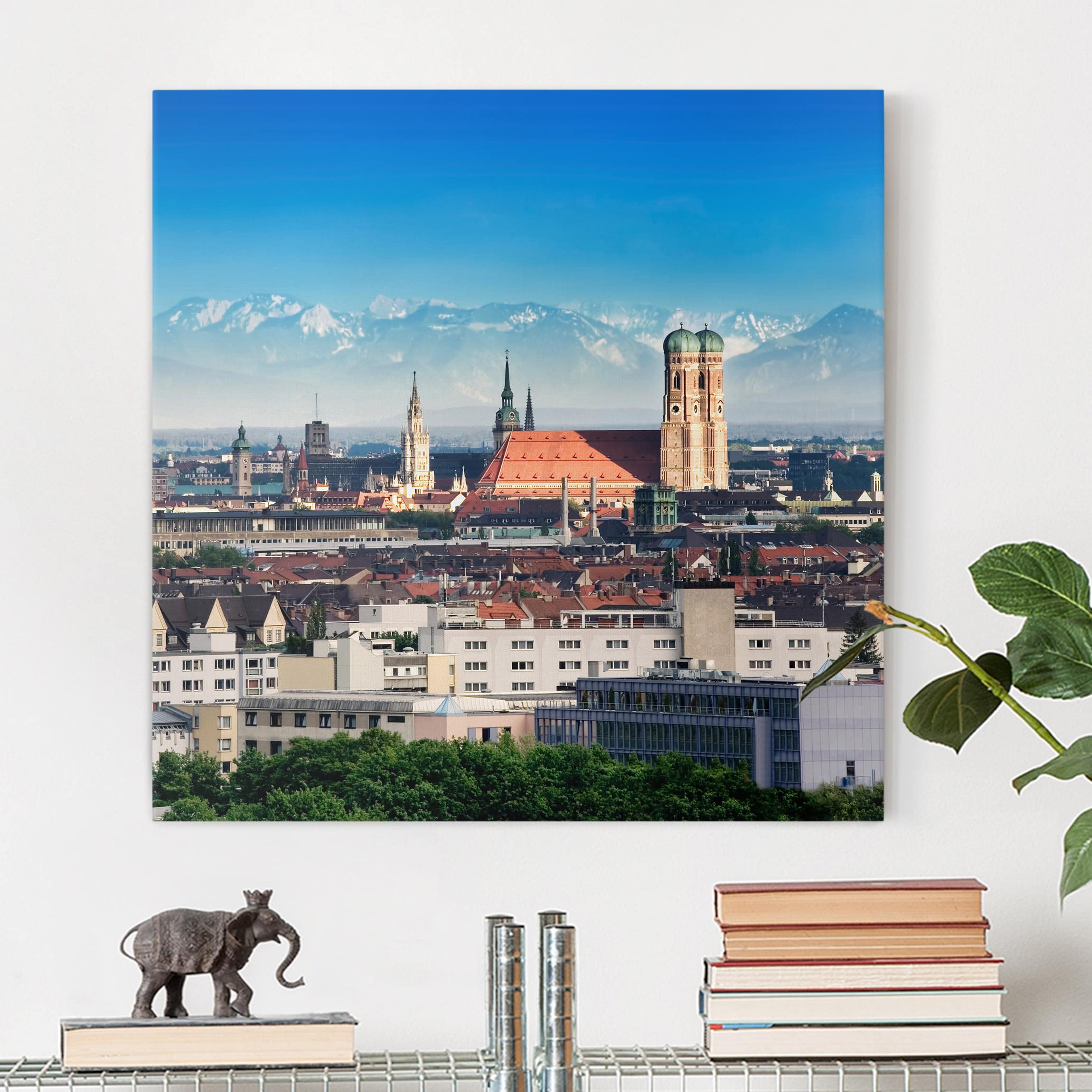 Leinwandbild - Quadrat München