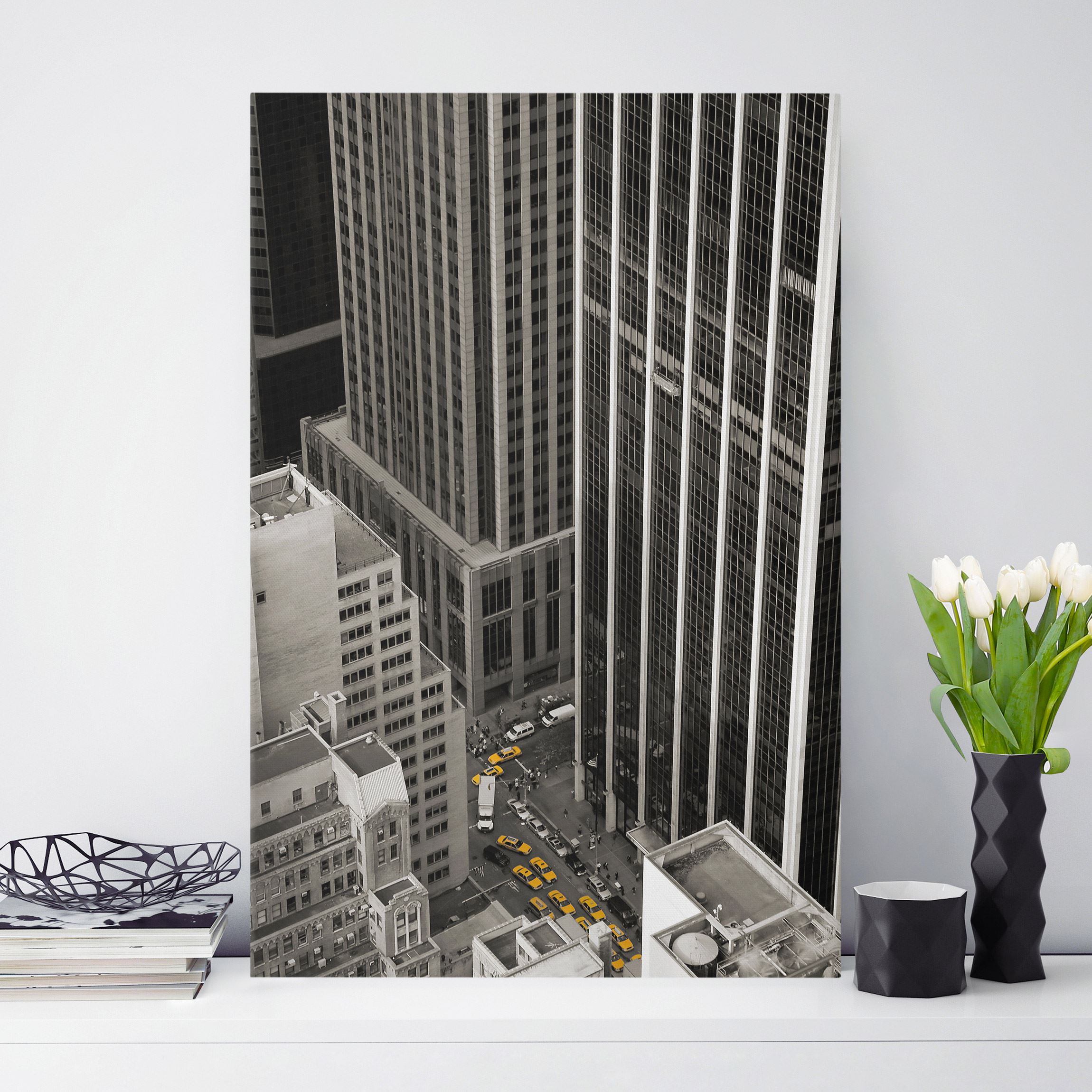 Leinwandbild - Hochformat NYC 5pm
