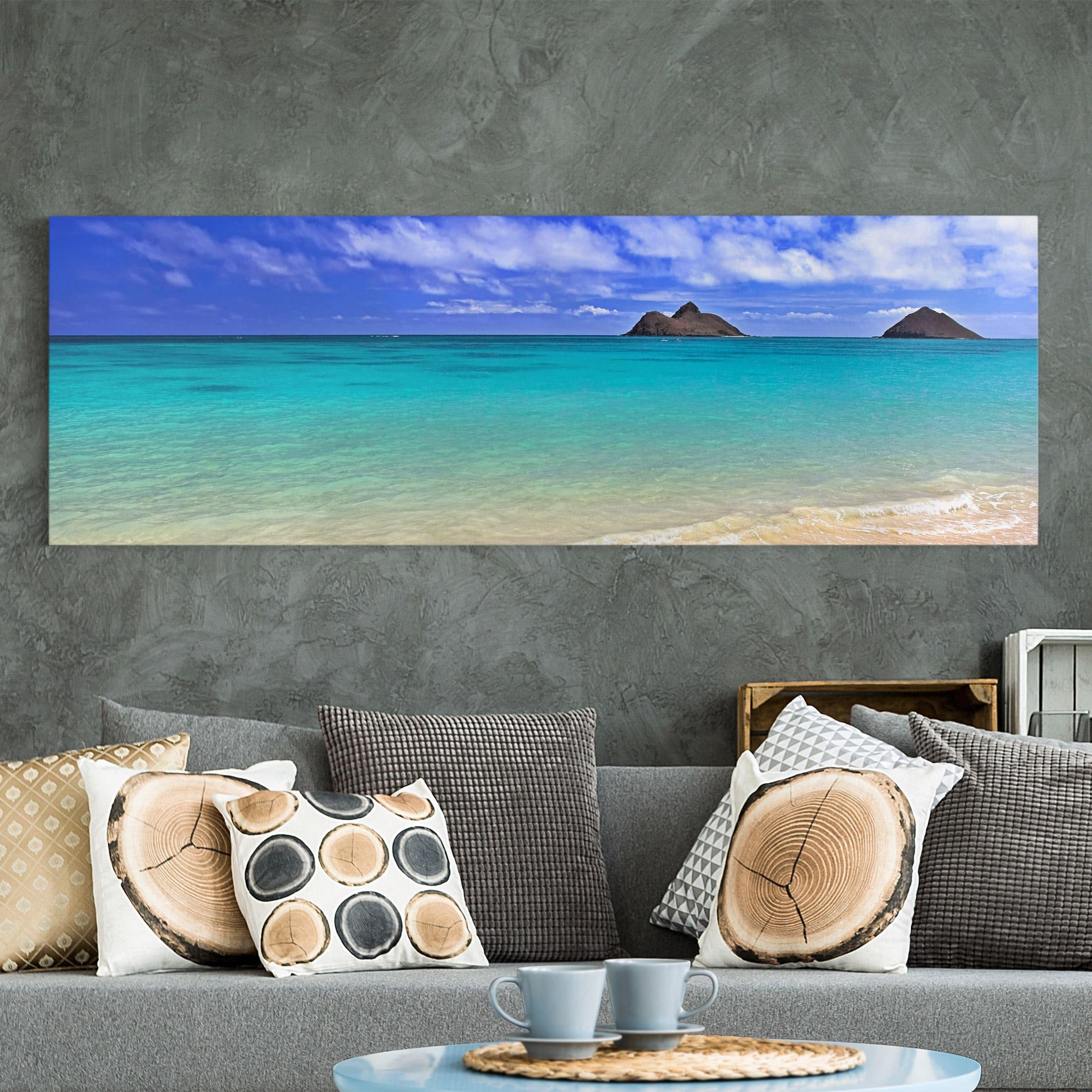 Leinwandbild - Panorama Paradise Beach