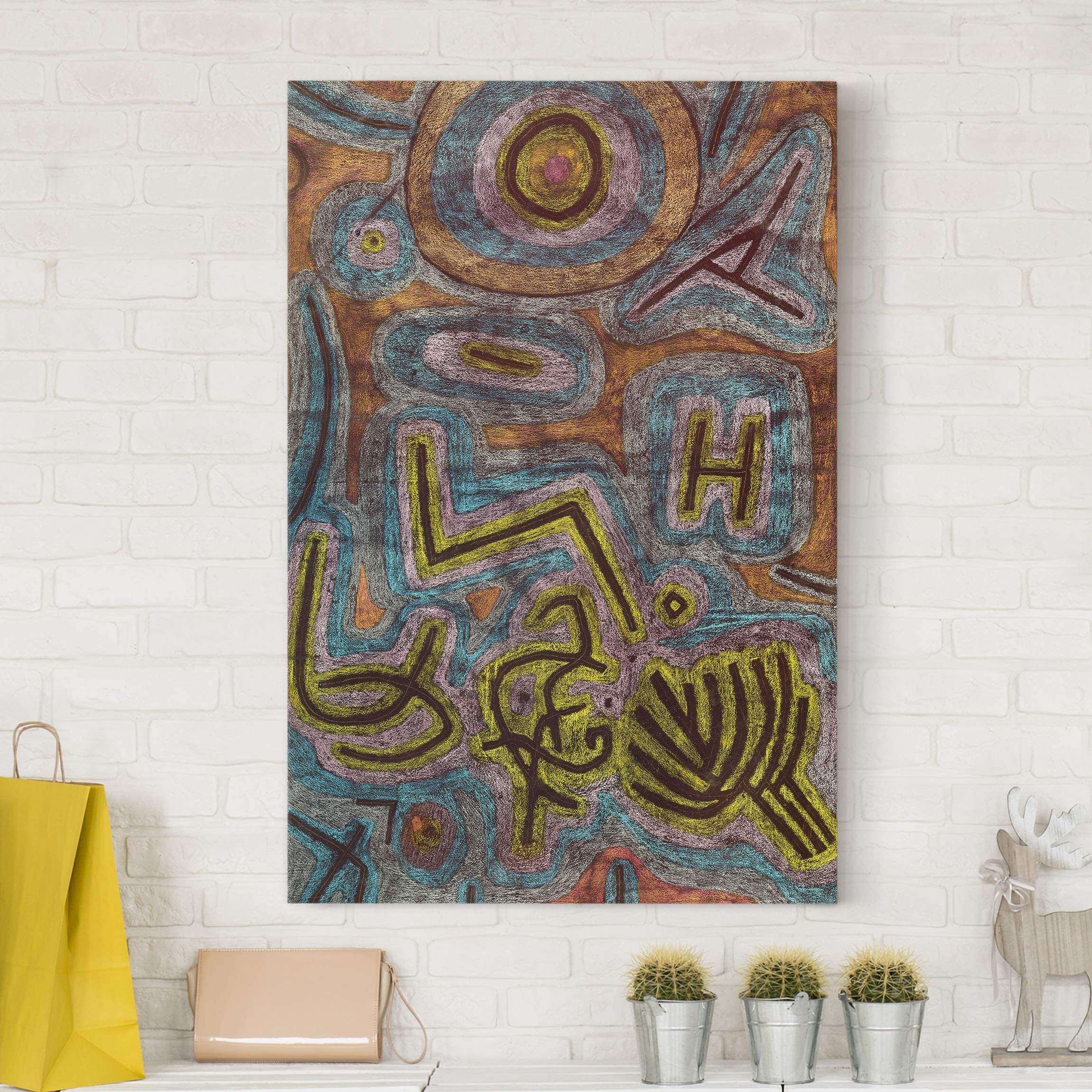 Leinwandbild - Hochformat Paul Klee - Katharsis