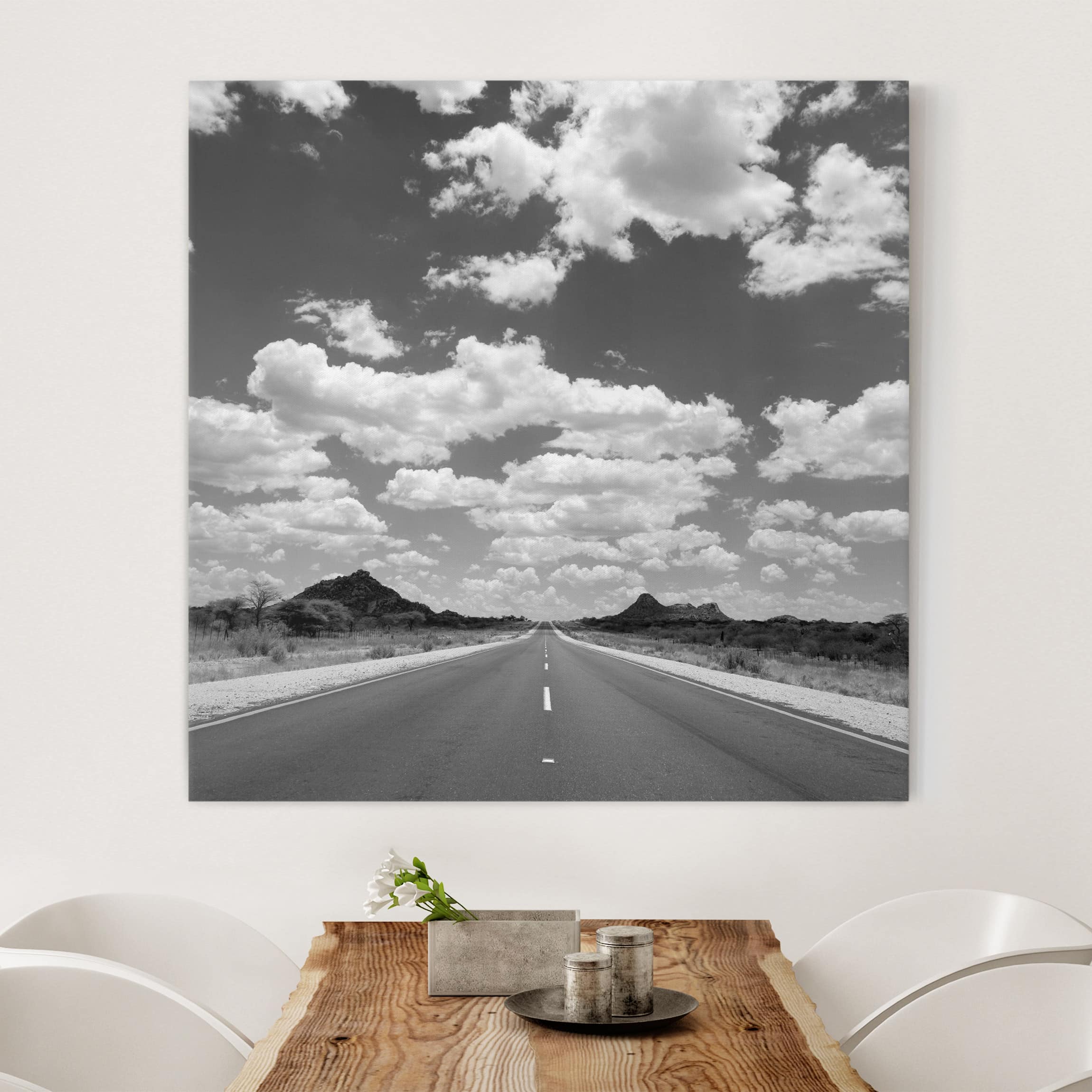 Leinwandbild - Quadrat Route 66 II