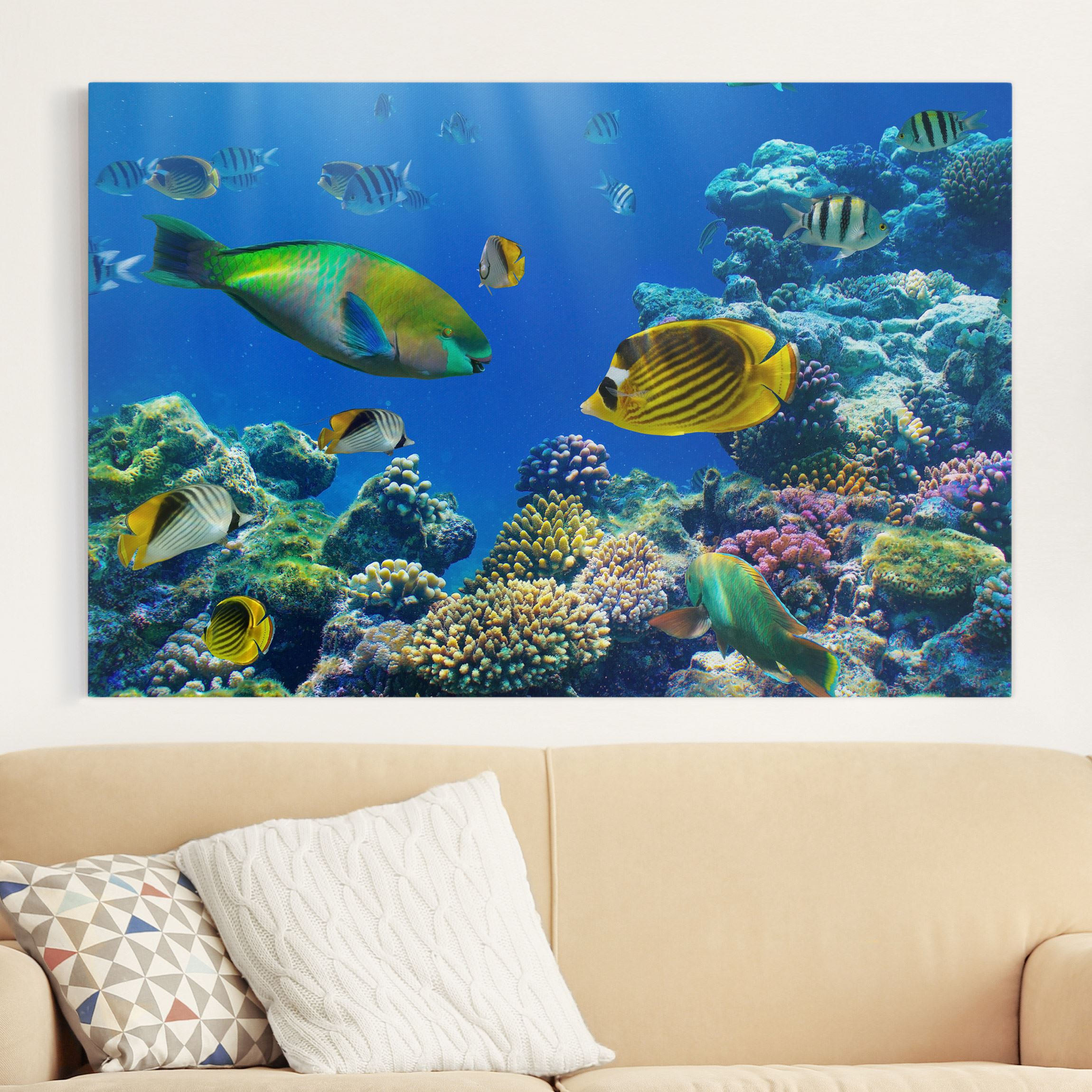 Leinwandbild - Querformat Underwater Lights