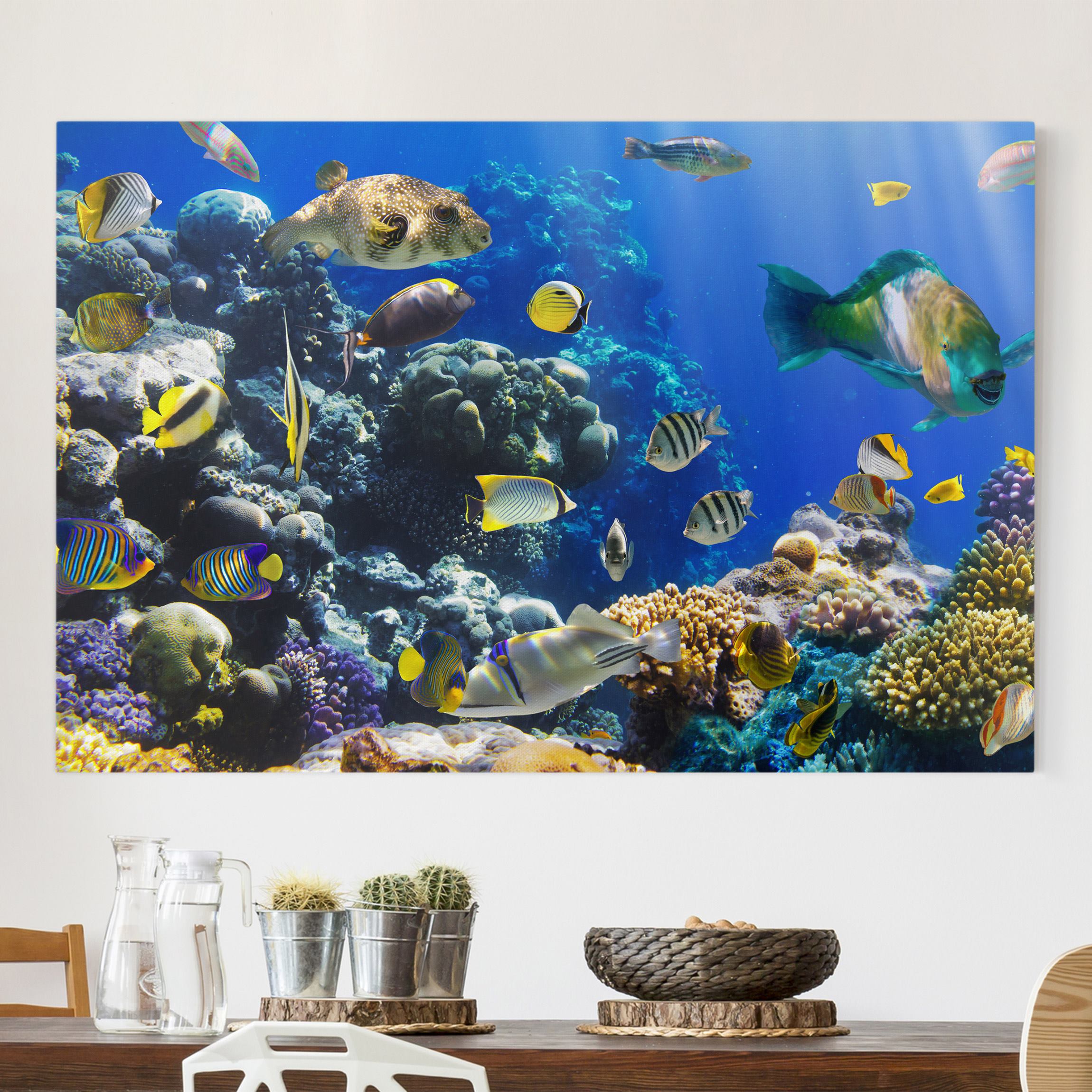 Leinwandbild - Querformat Underwater Reef