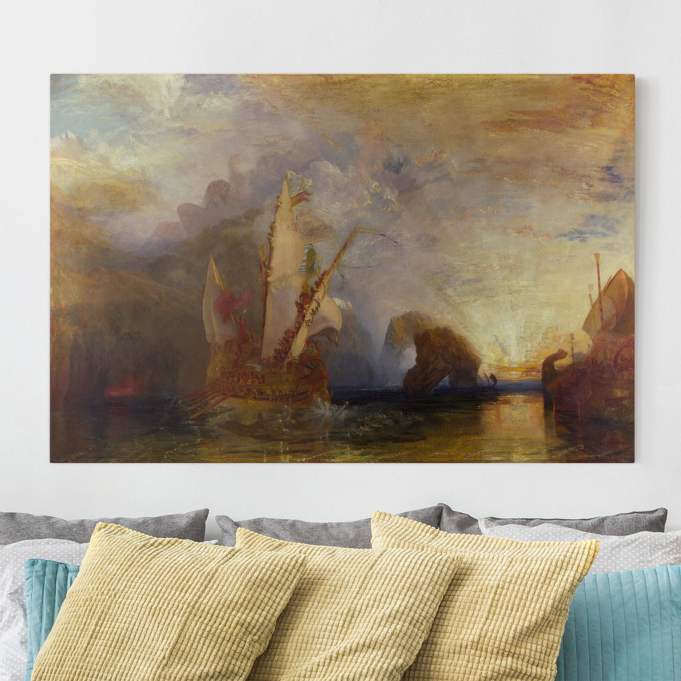 Leinwandbild - Querformat William Turner - Odysseus