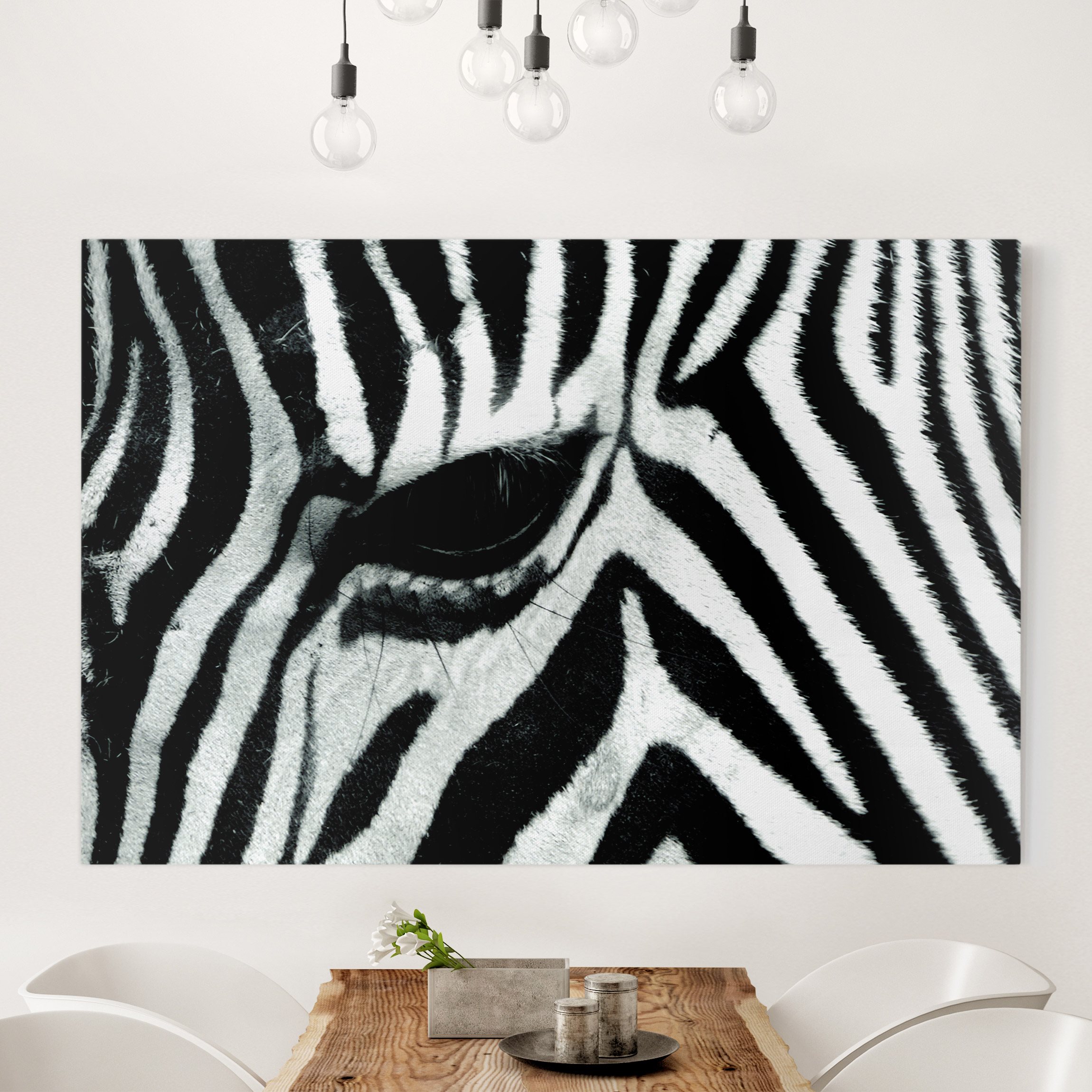 Leinwandbild - Querformat Zebra Crossing