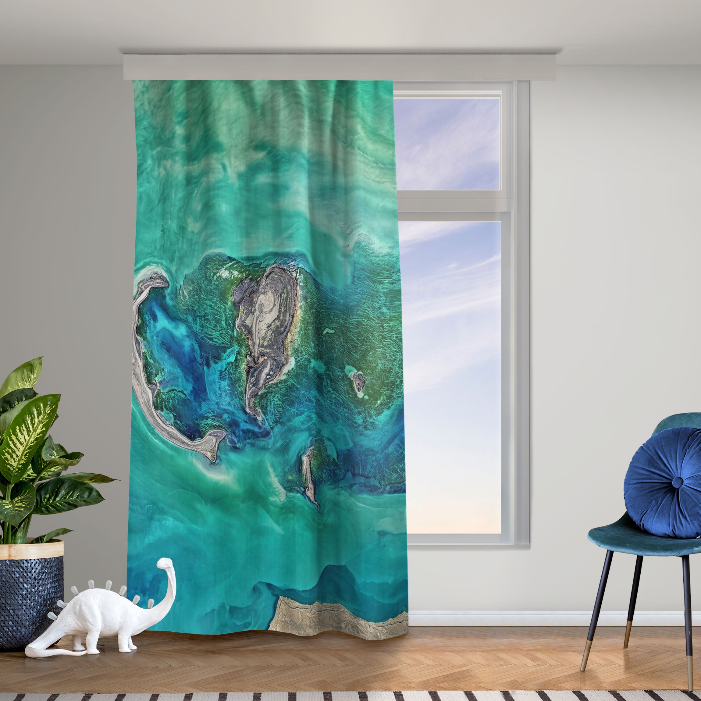 Vorhang NASA Fotografie Kaspisches Meer