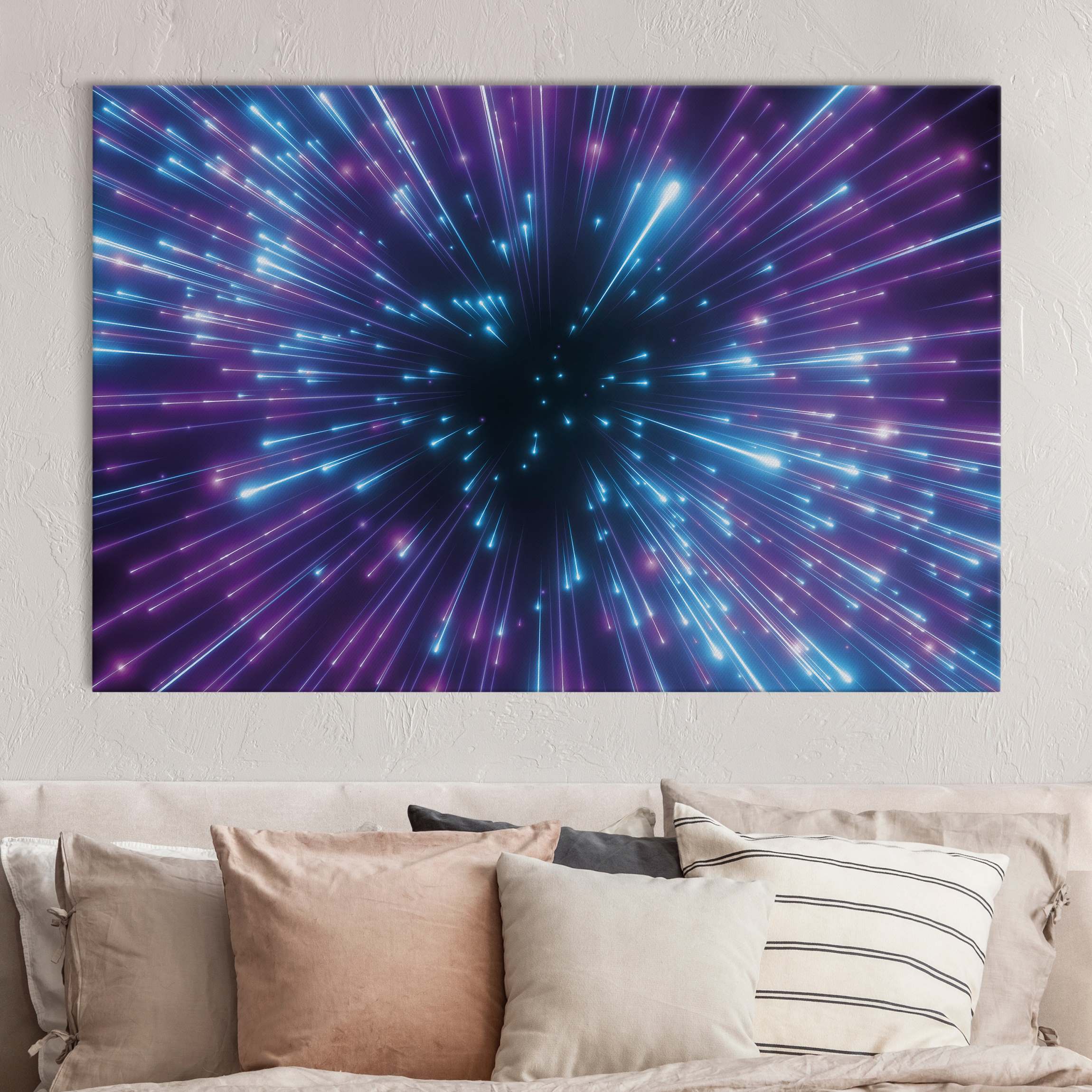 Akustikbild Neon Feuerwerk