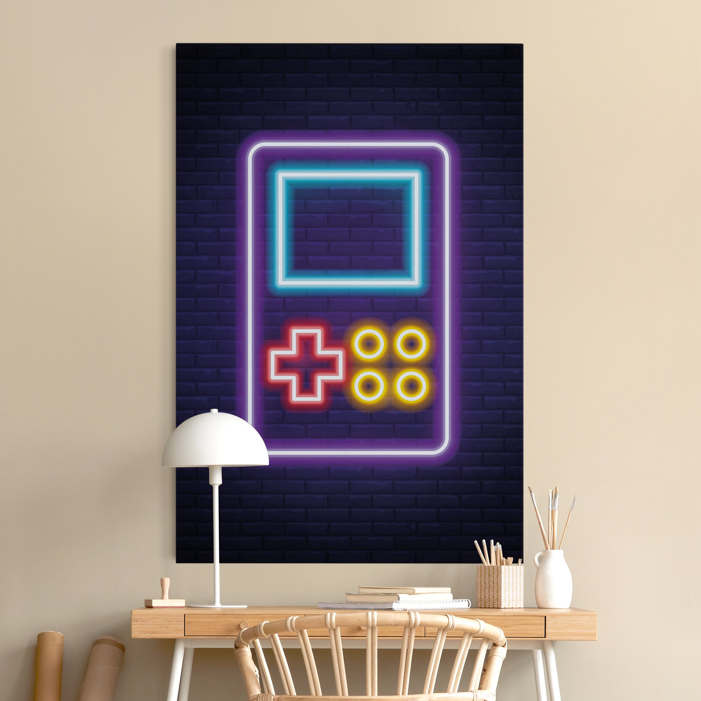 Akustikbild Neon Klassik Konsole