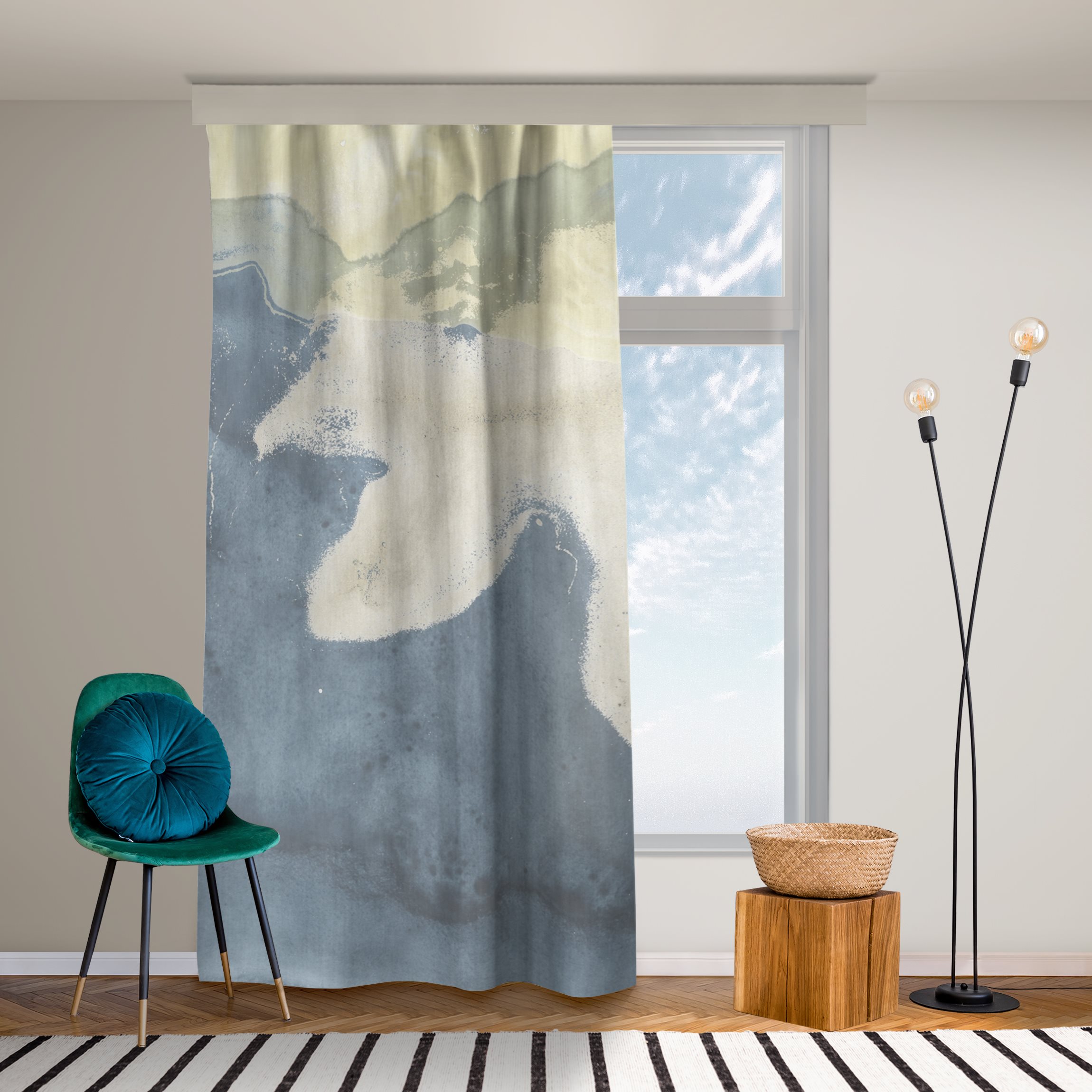 Vorhang Ozean und Wüste II