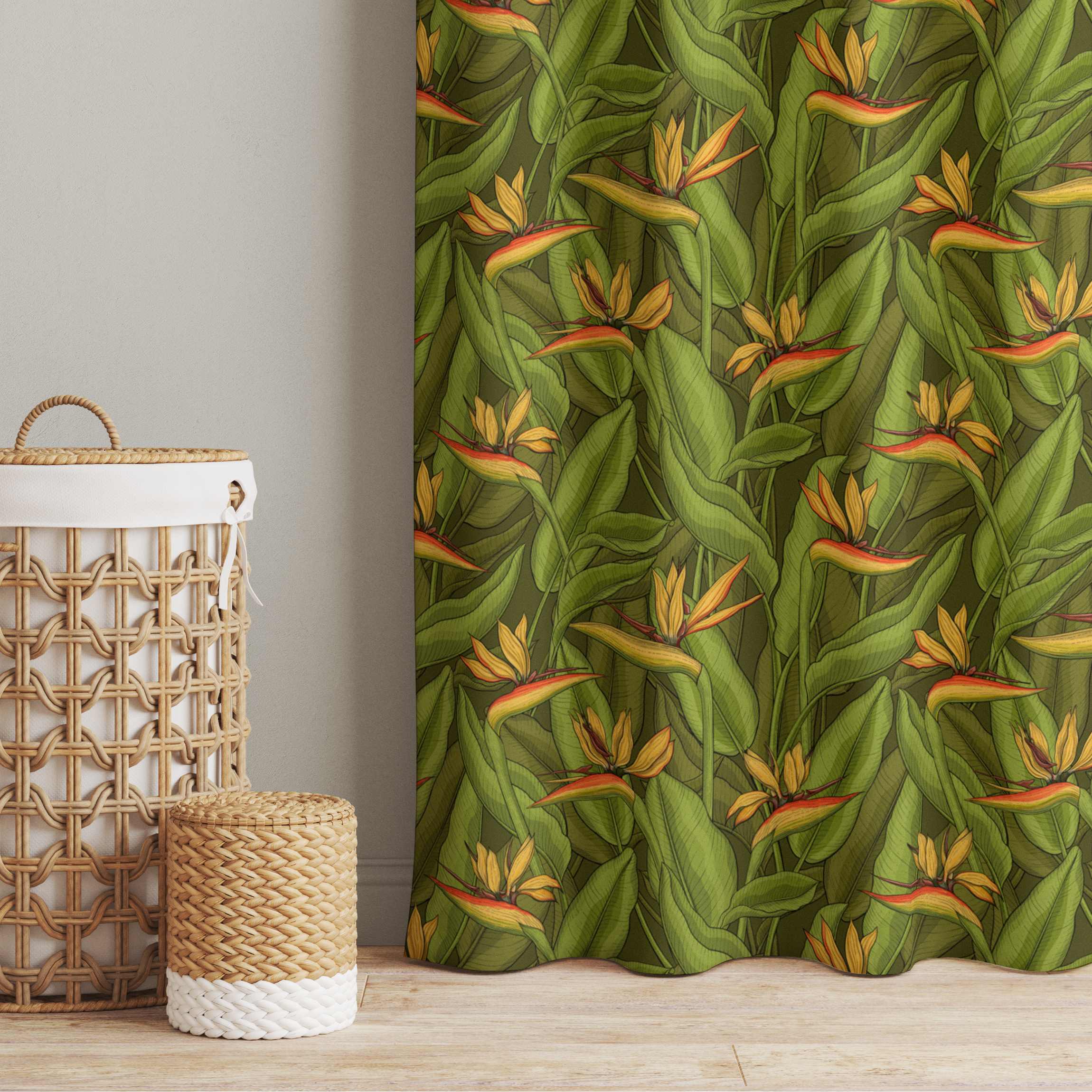 Vorhang Paradiesvogelblume