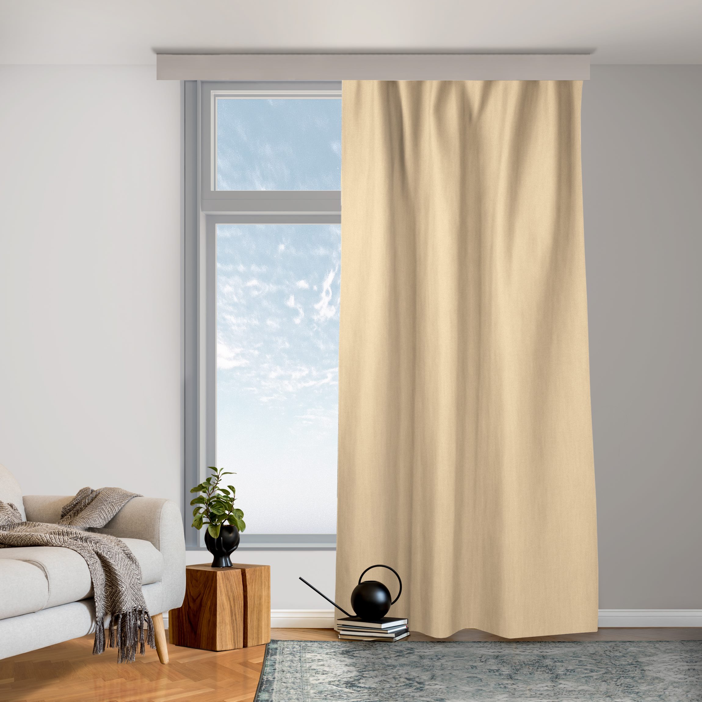 Vorhang Pastell Orange