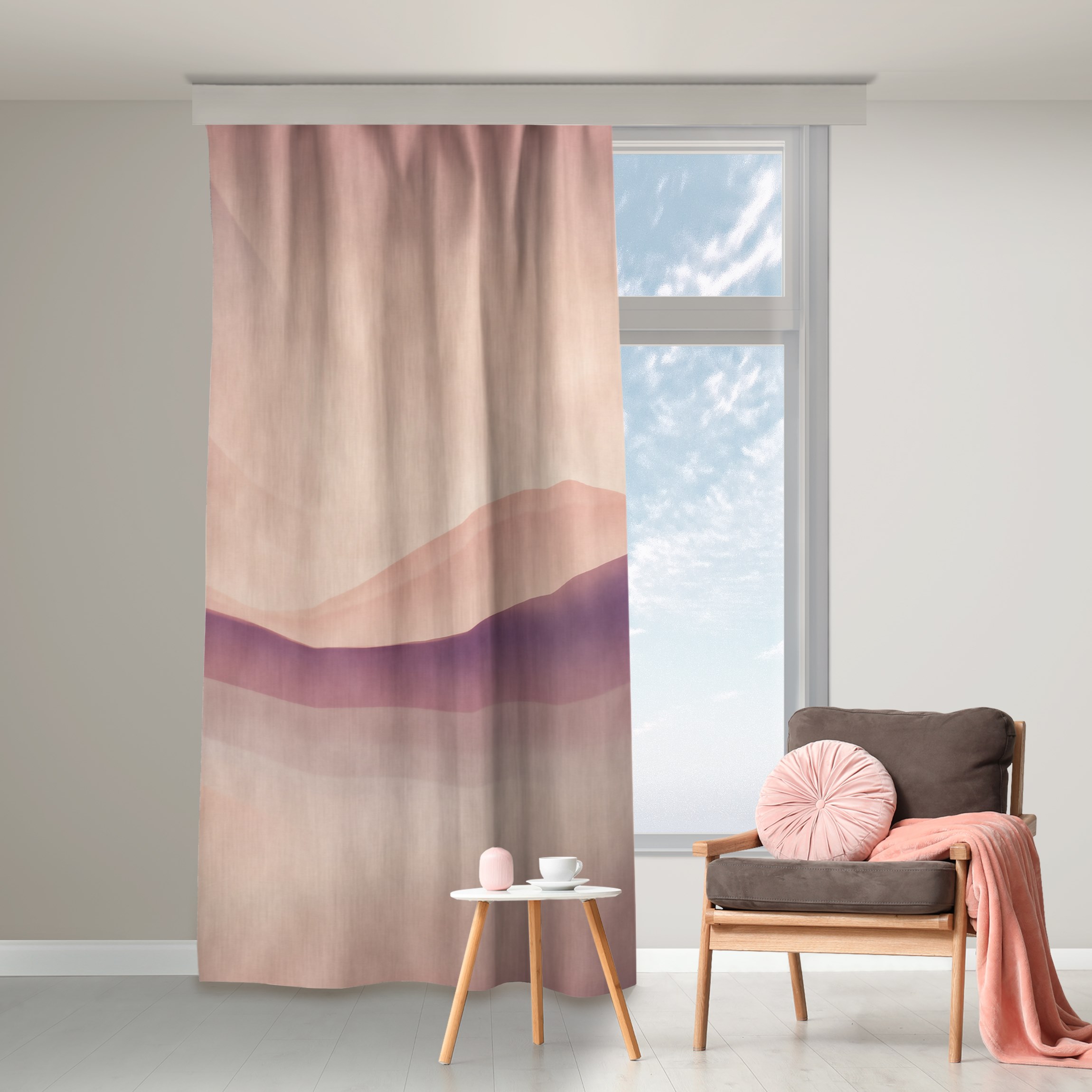 Vorhang Pfirsichfarbener Verlauf