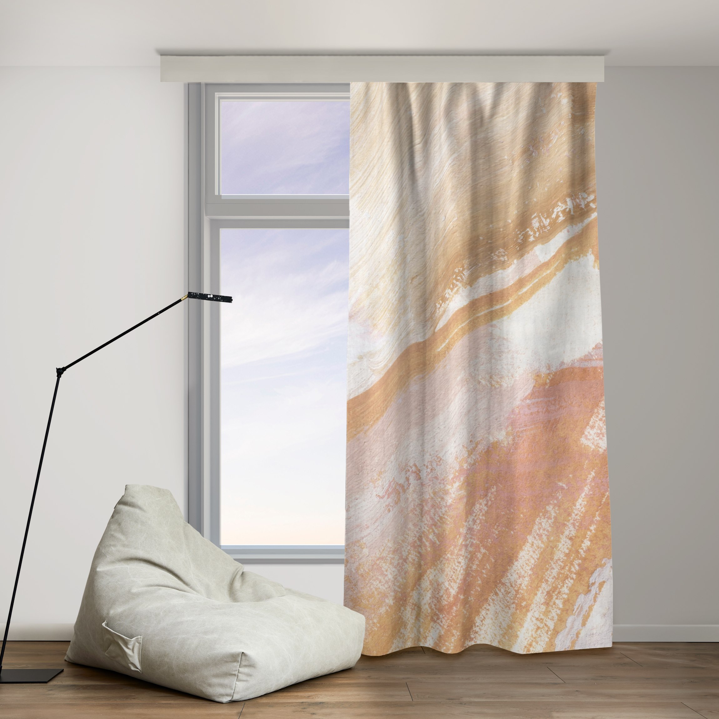 Vorhang Pink und Vanille II