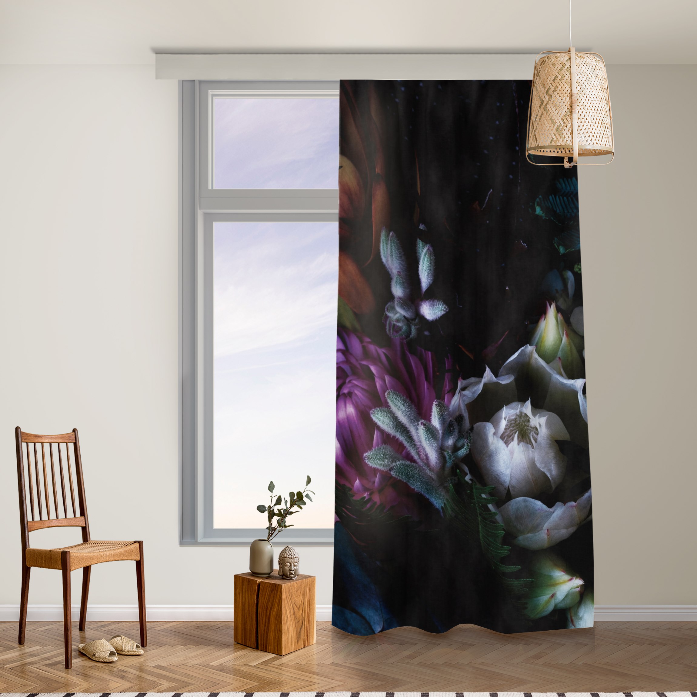 Vorhang Prachtvoller Blumenstrauß