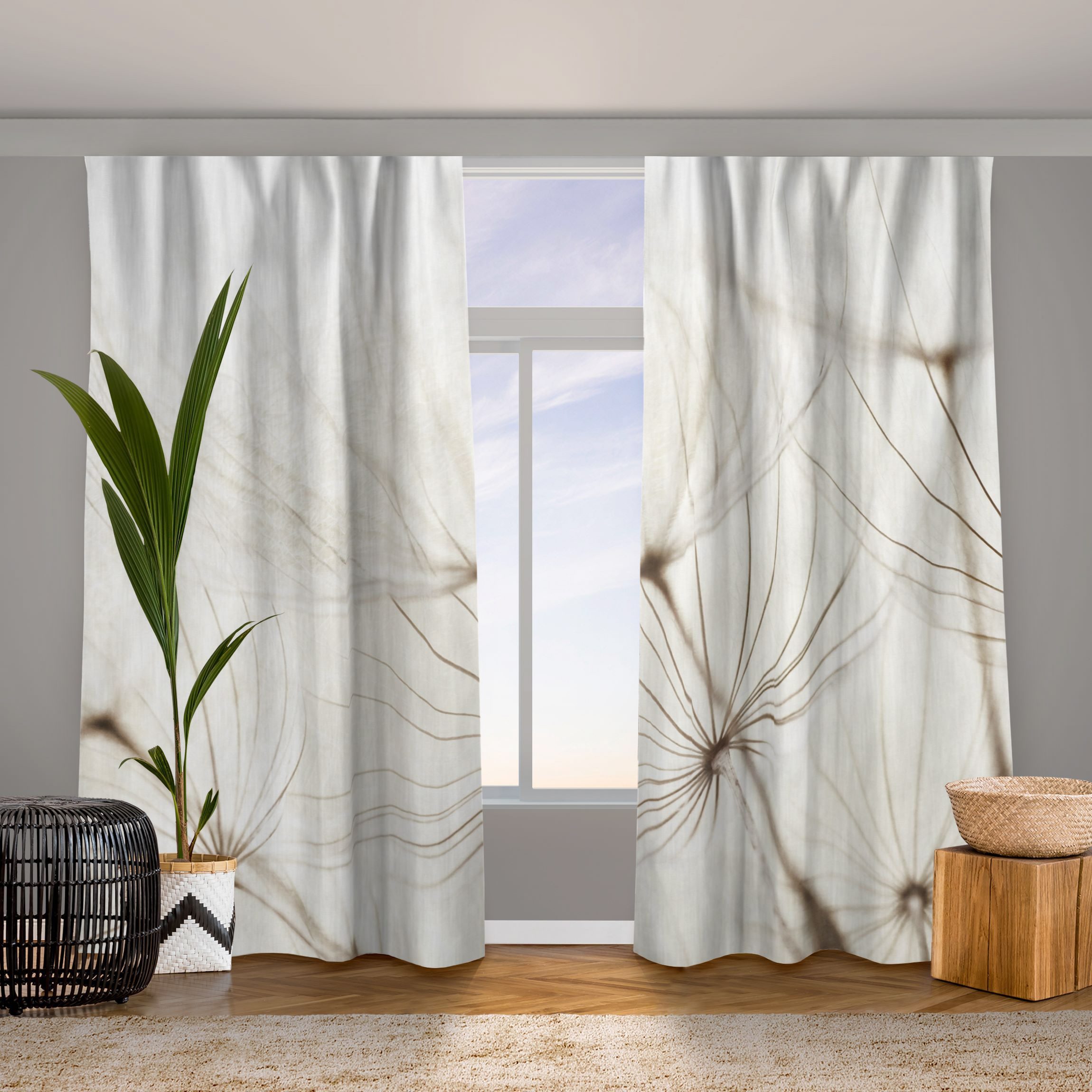 Vorhang Sanfte Gräser