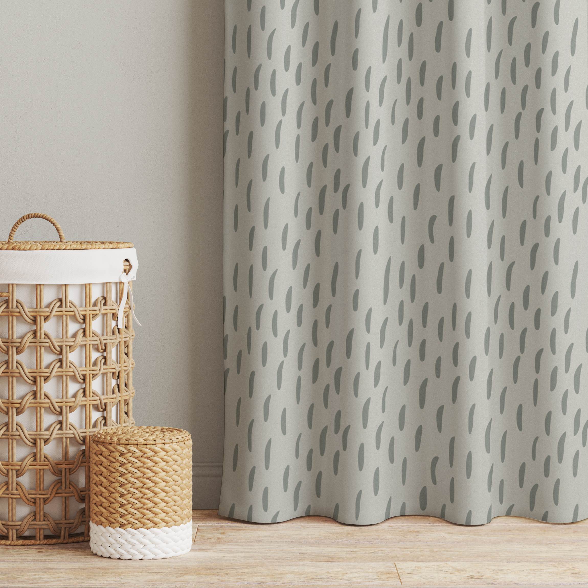 Vorhang Striche in Beige