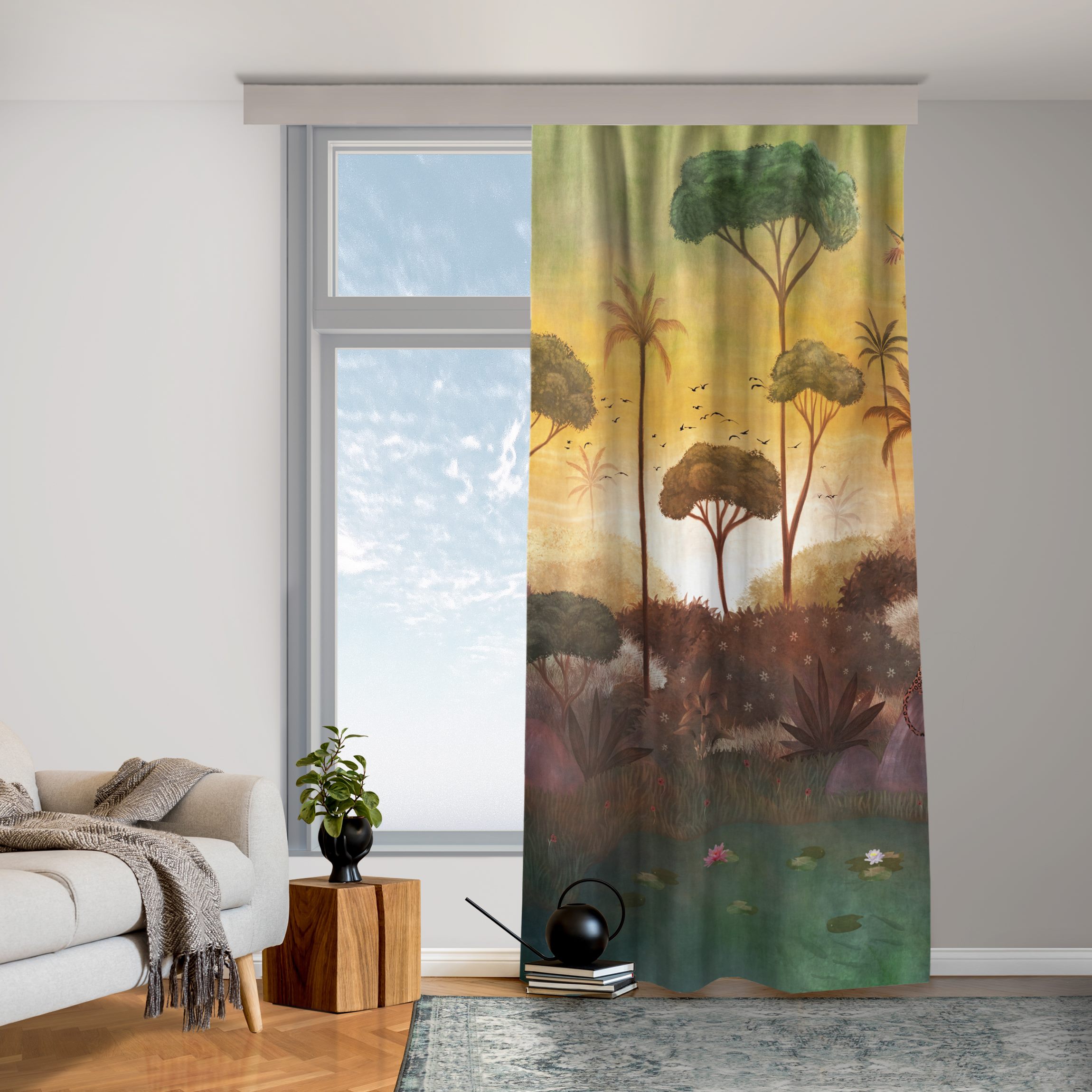 Vorhang Tropischer Sonnenaufgang