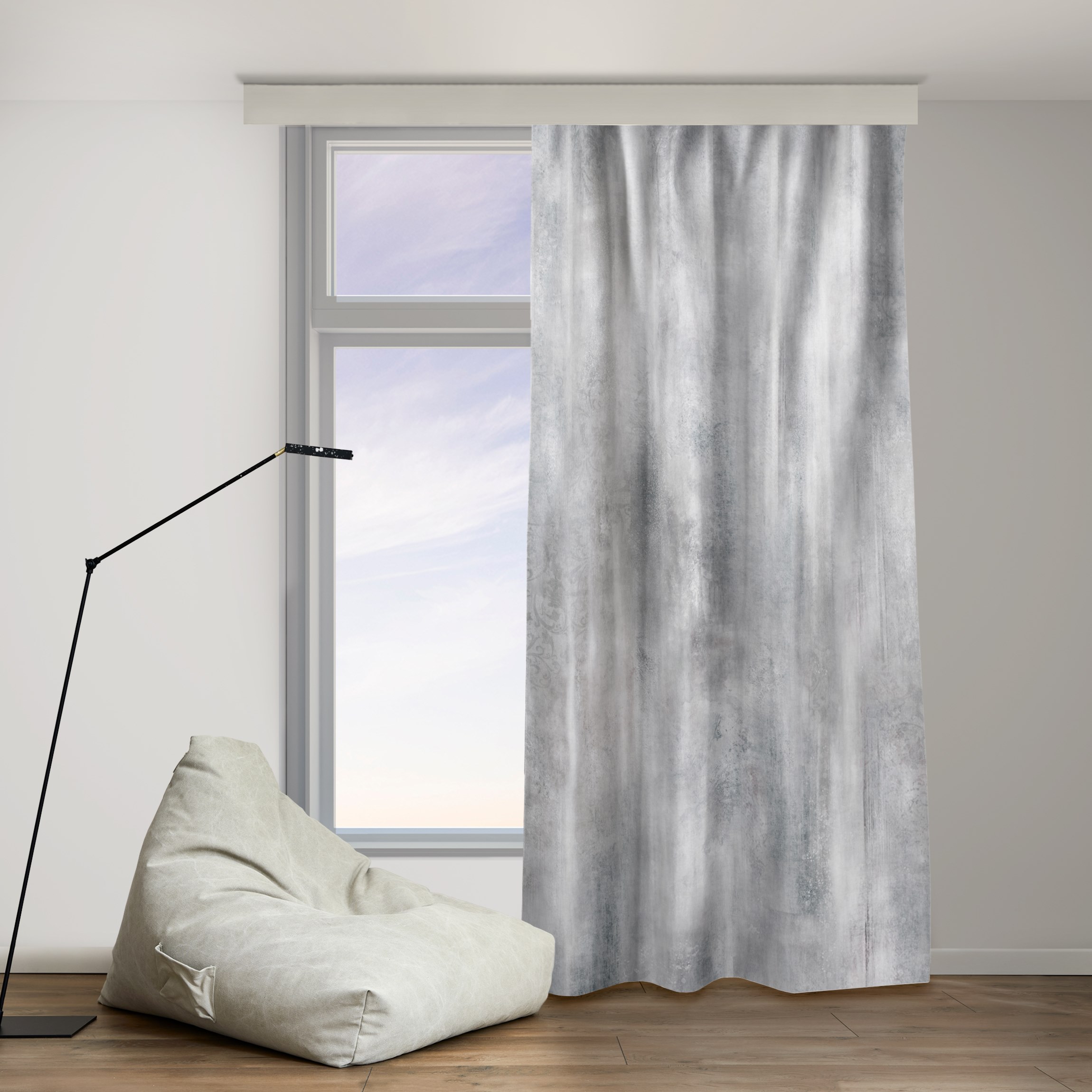 Vorhang Vintage Strukturen mit Ornamenten