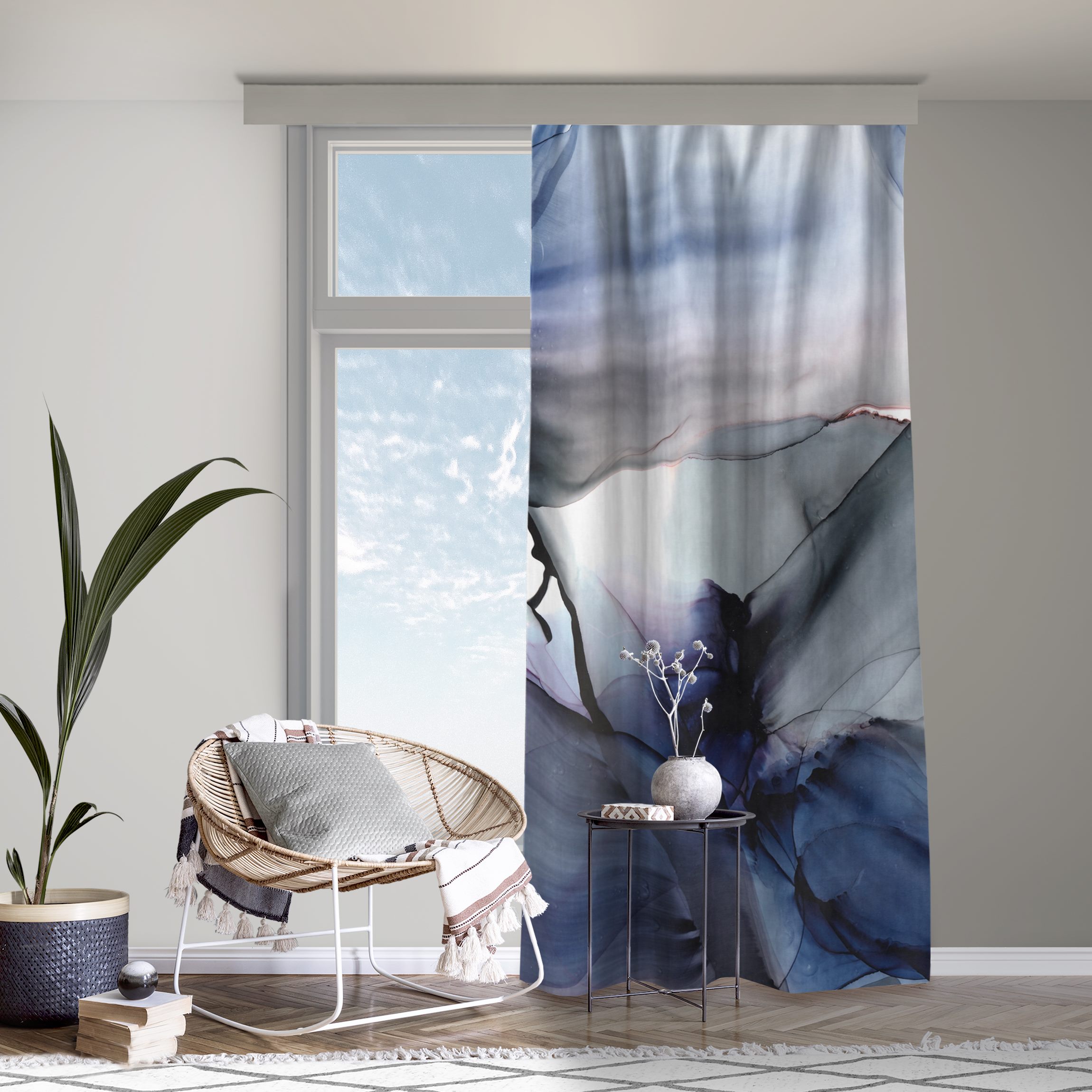 Vorhang Violett im Fluss