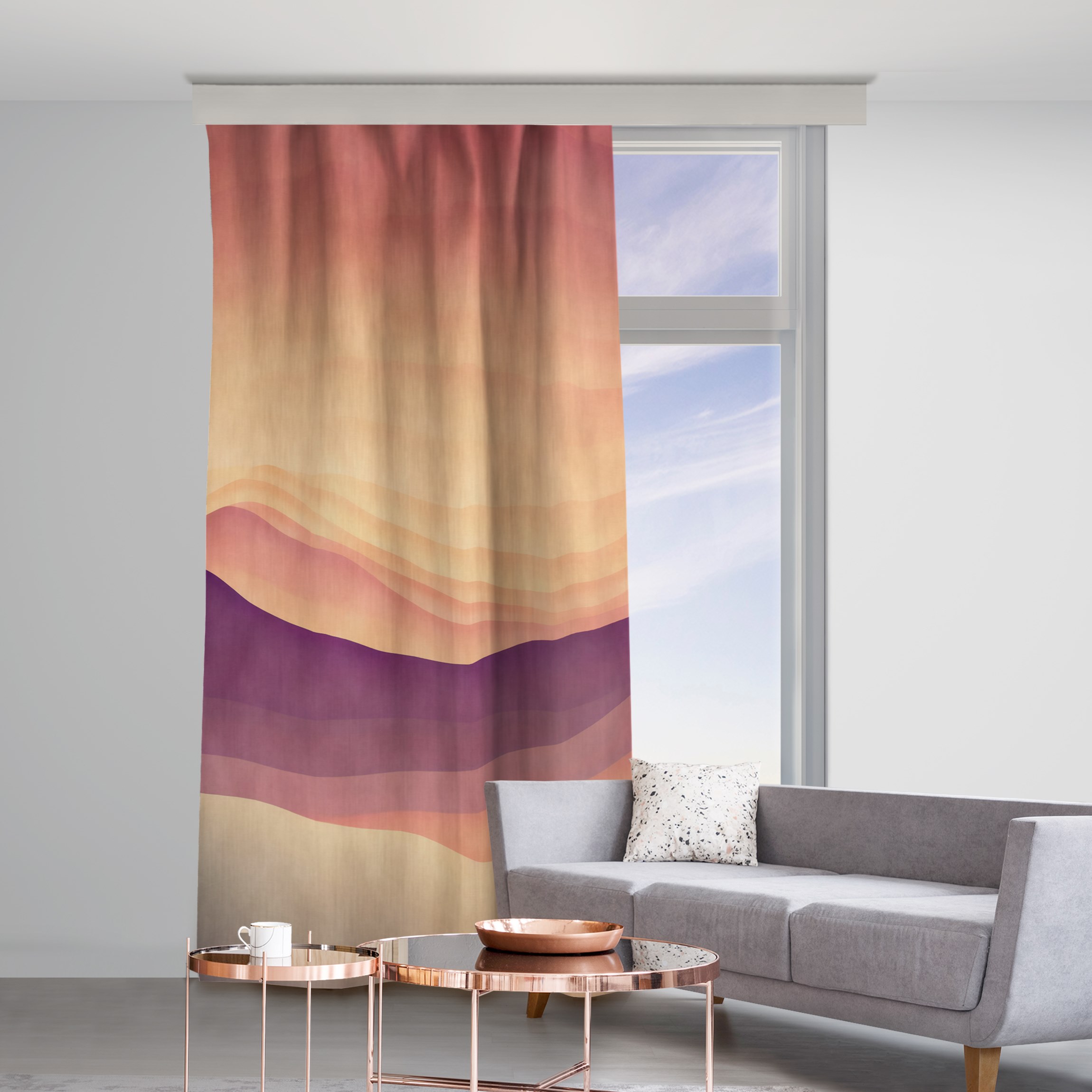 Vorhang Wärmender Farbverlauf