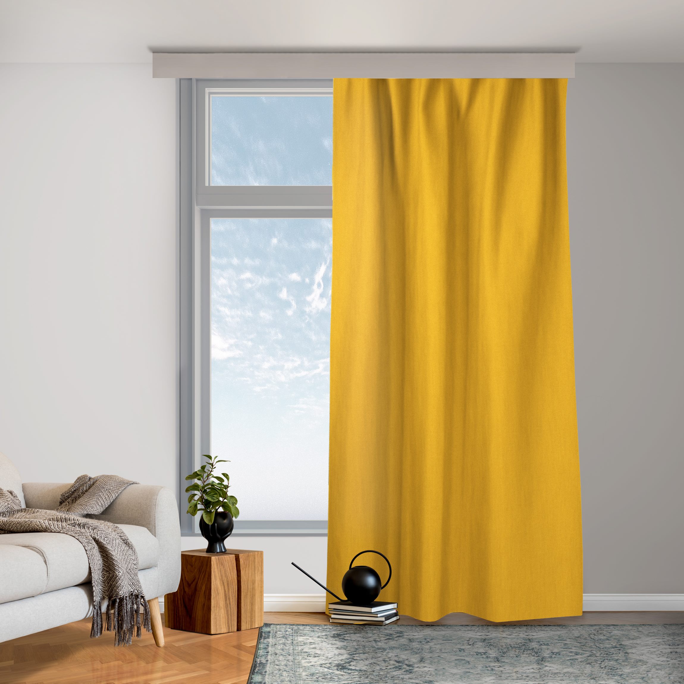 Vorhang Warmes Gelb