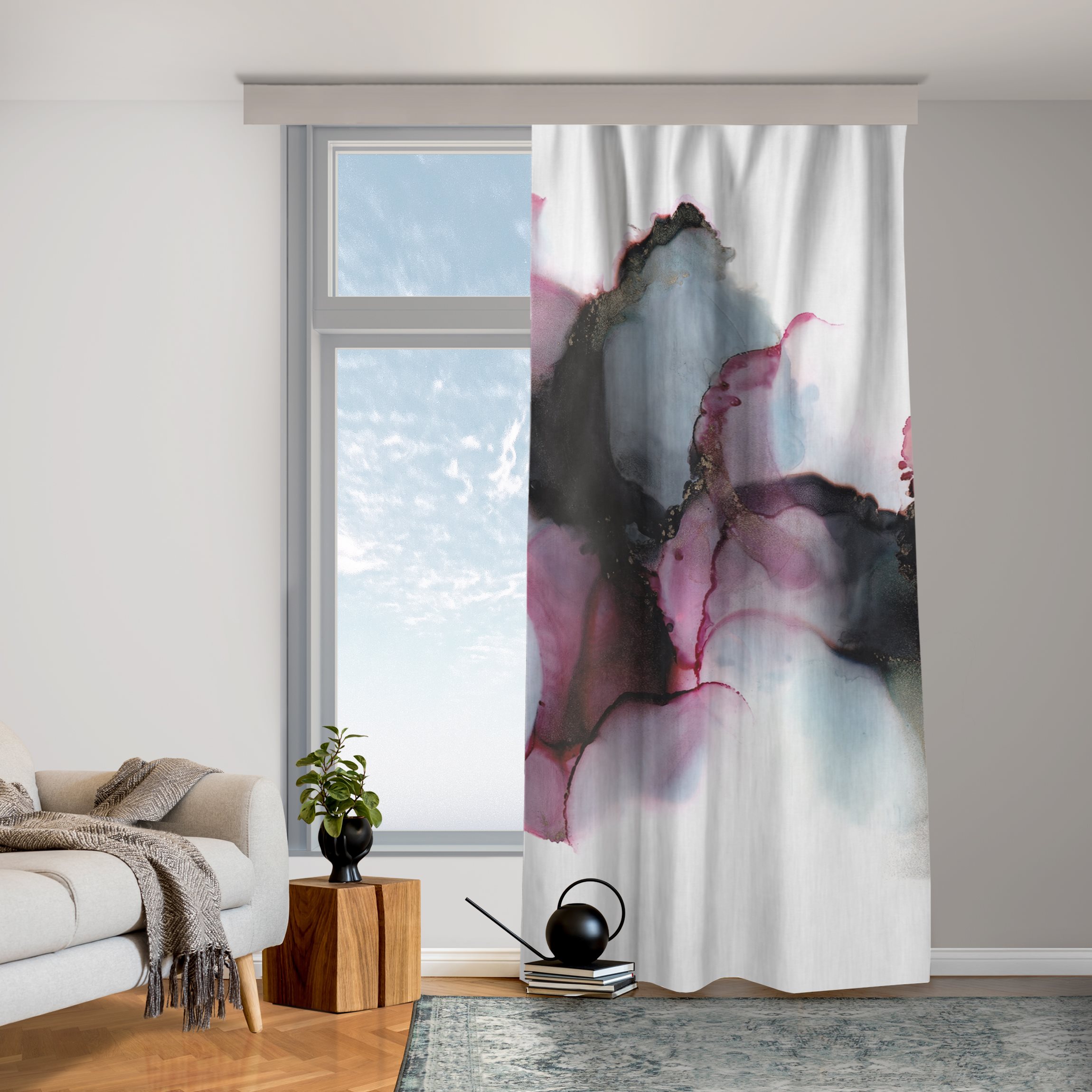 Vorhang Weg des Windes Violett und Gold