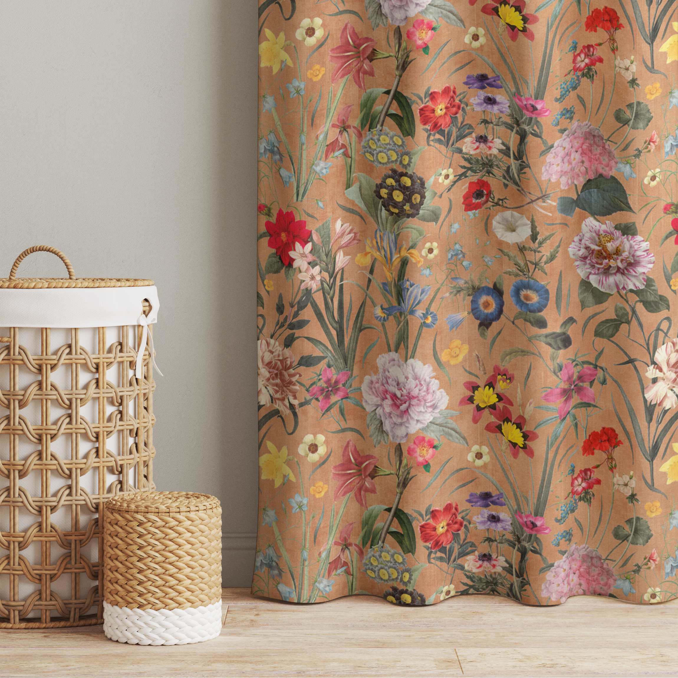 Vorhang Wildblumenmuster