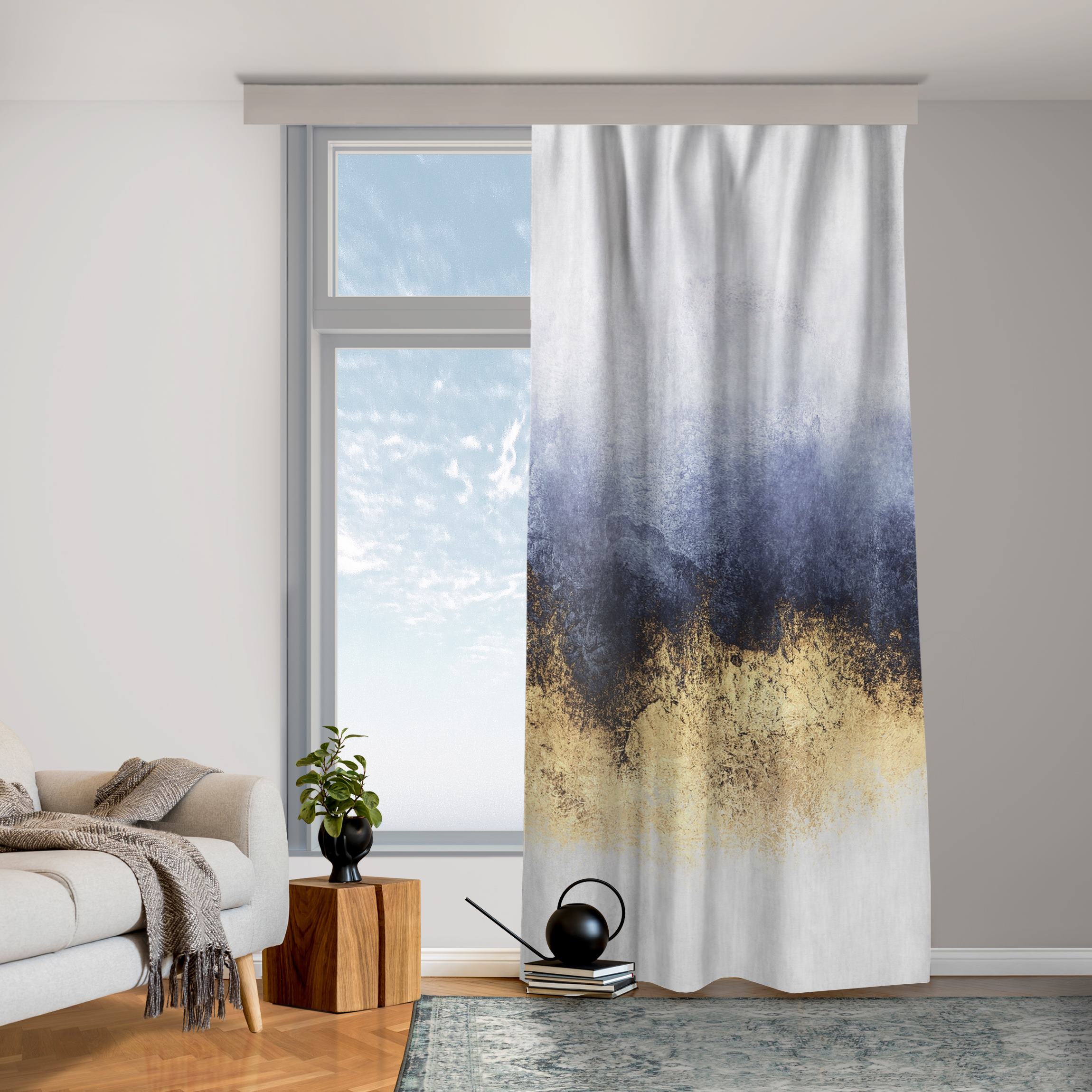 Vorhang Wolkenhimmel mit Gold